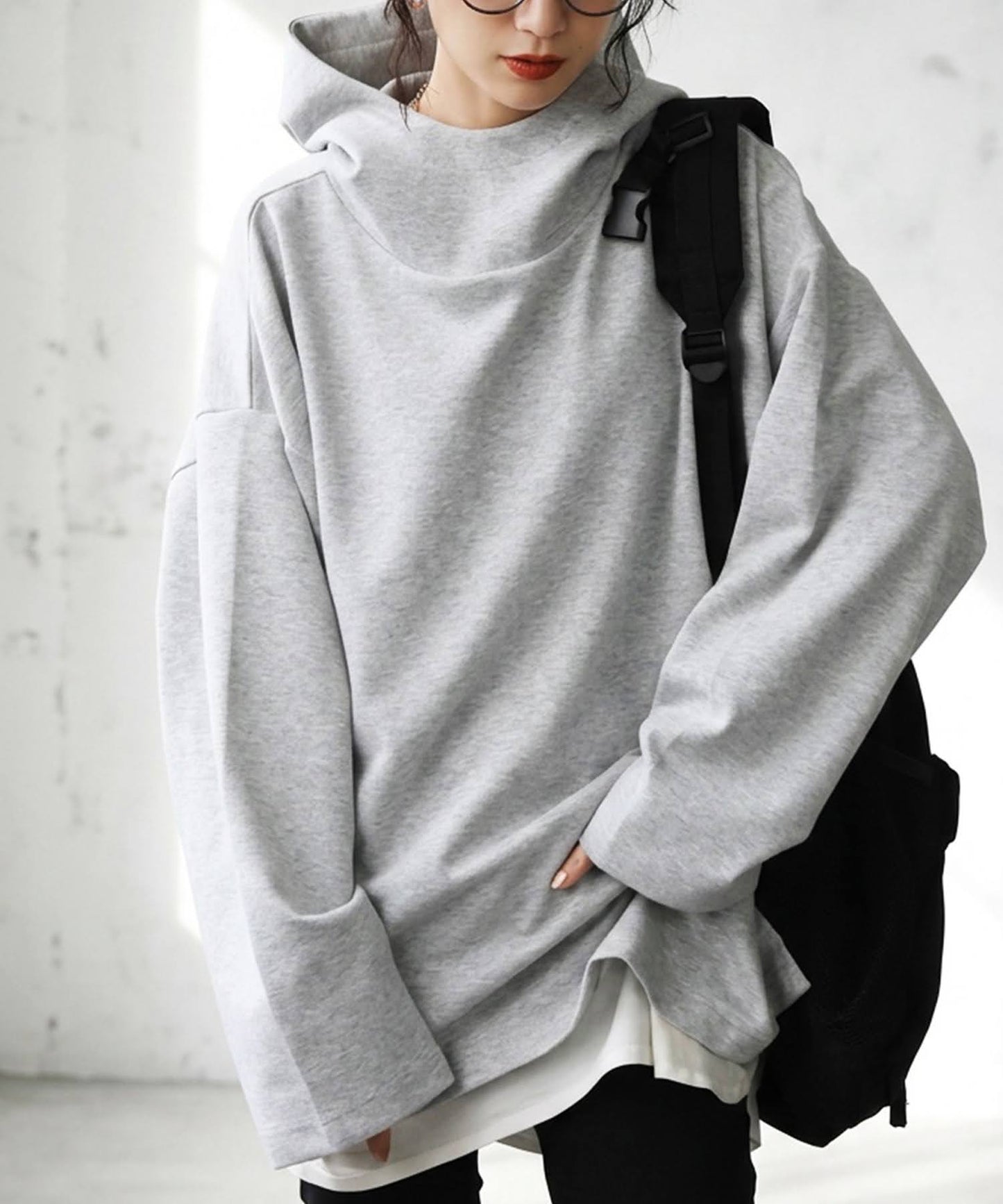 Stand-Neck Hoodie Ladies