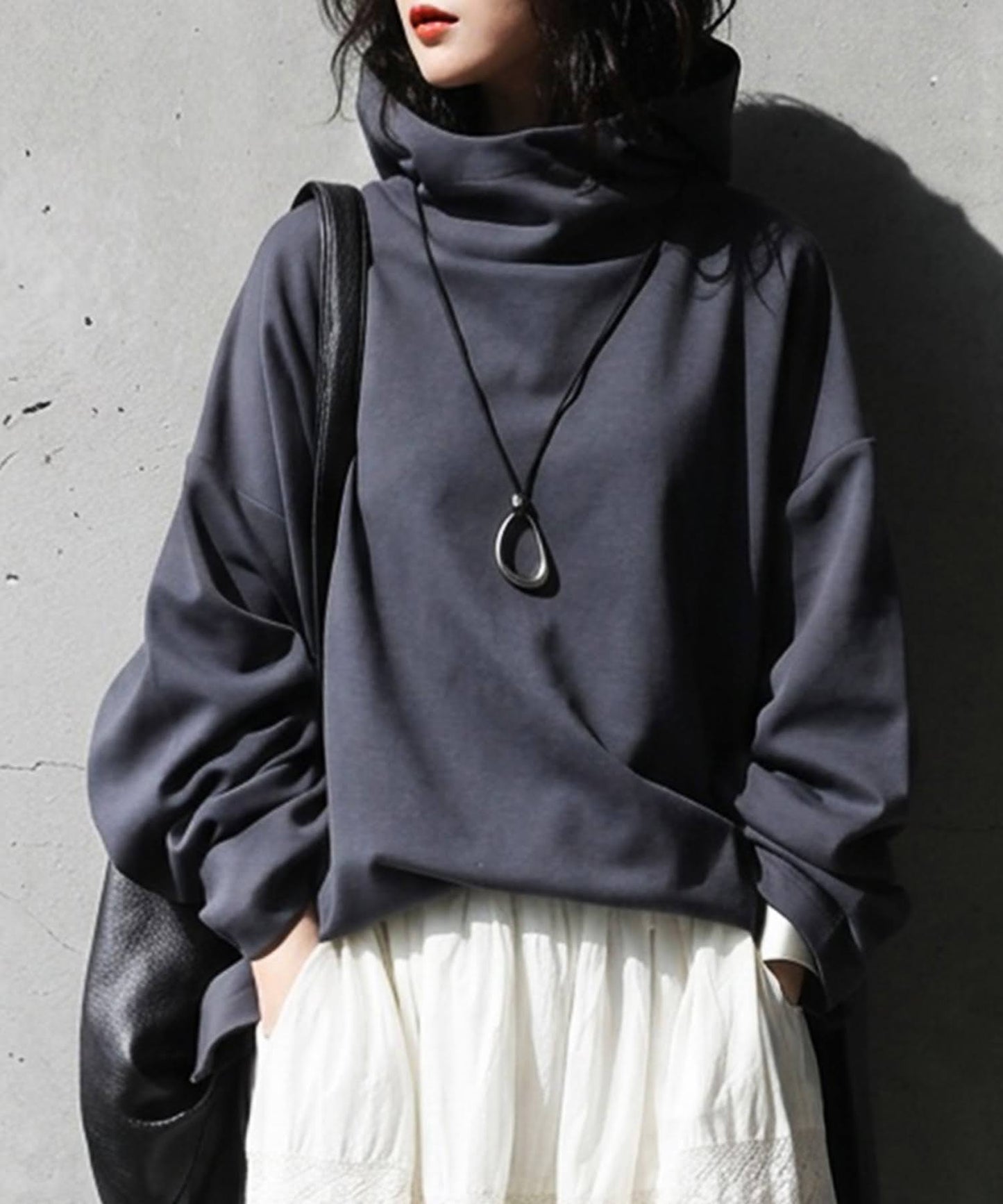 Stand-Neck Hoodie Ladies