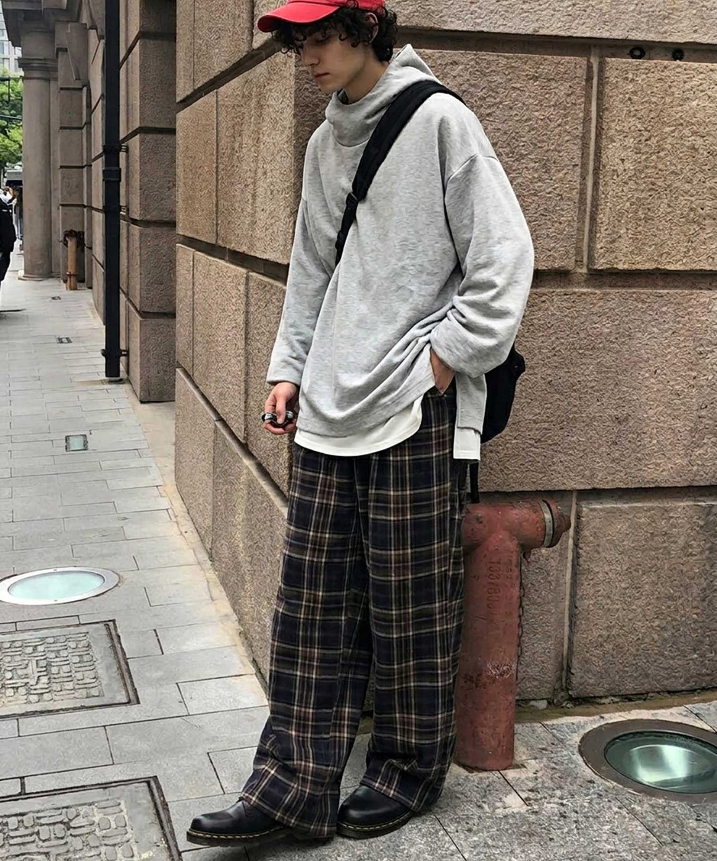 Stand-Neck Hoodie Men's