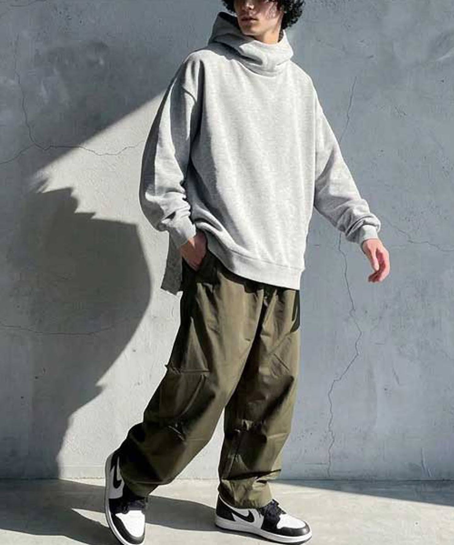 Stand-Neck Hoodie Men's