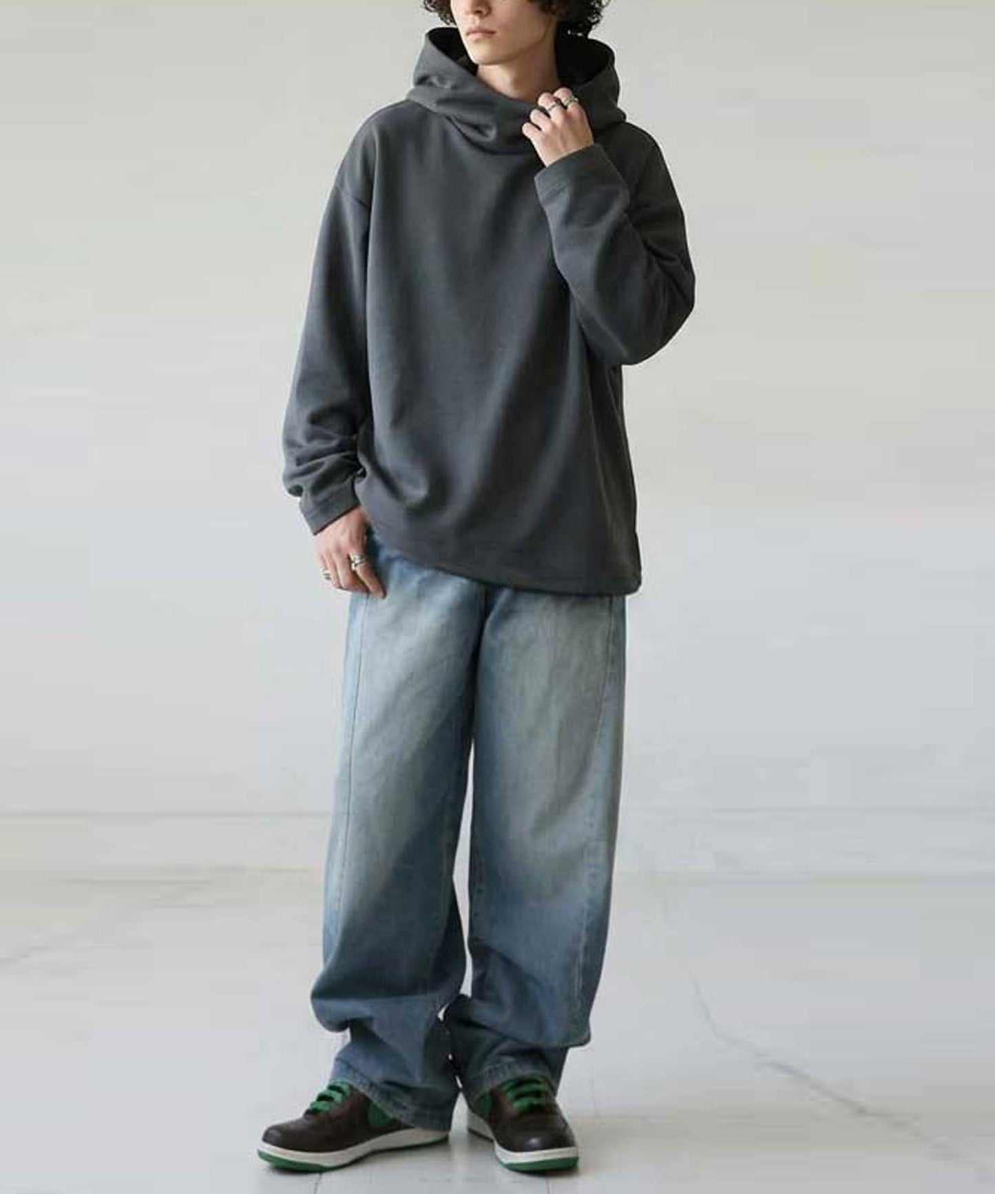 Stand-Neck Hoodie Men's