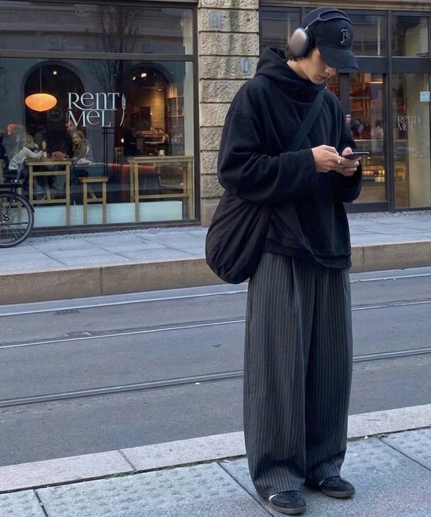 Stand-Neck Hoodie Men's