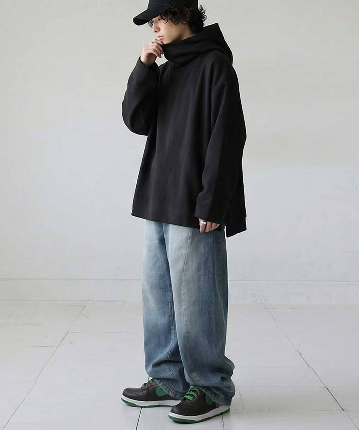 Stand-Neck Hoodie Men's