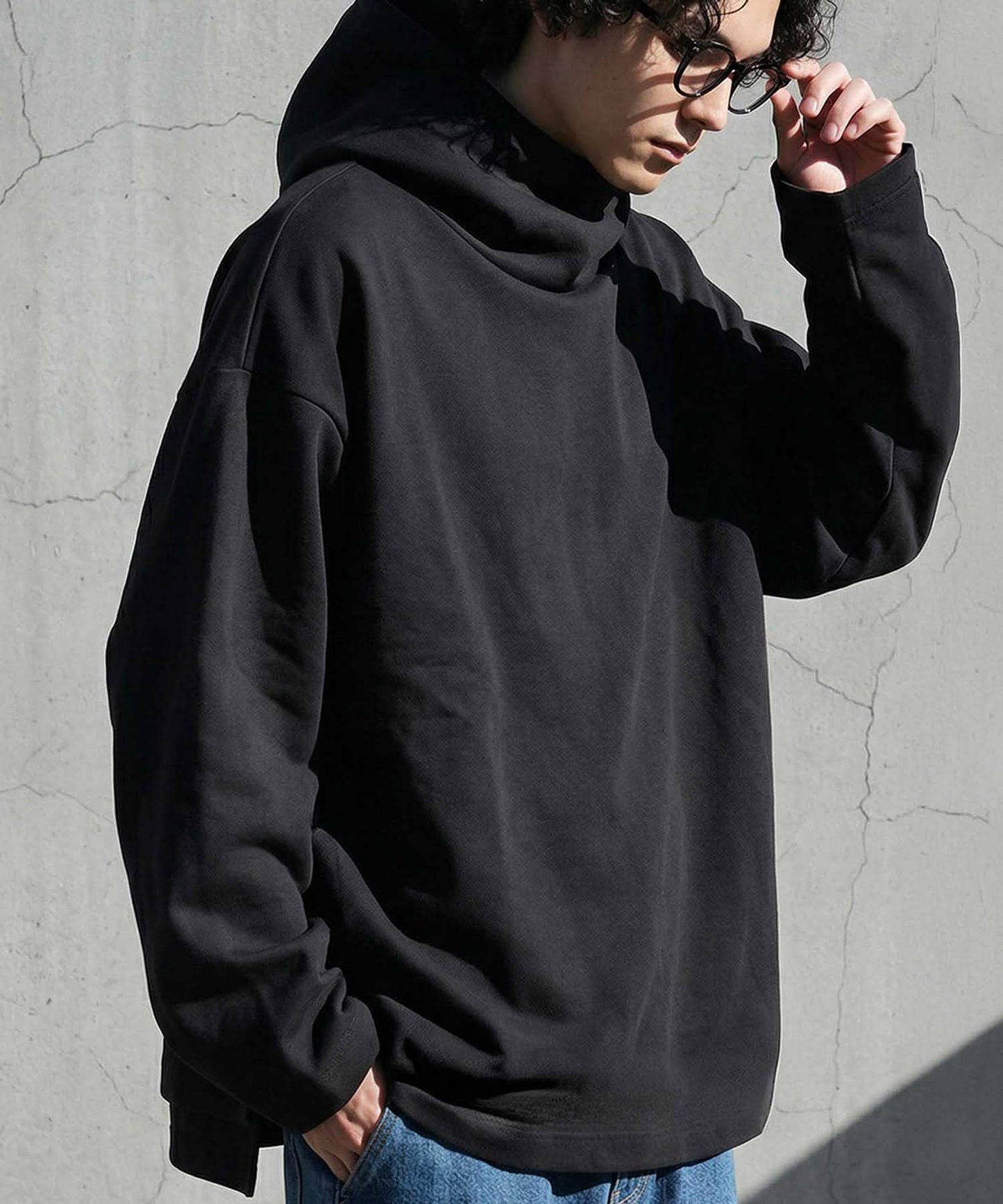 Stand-Neck Hoodie Men's