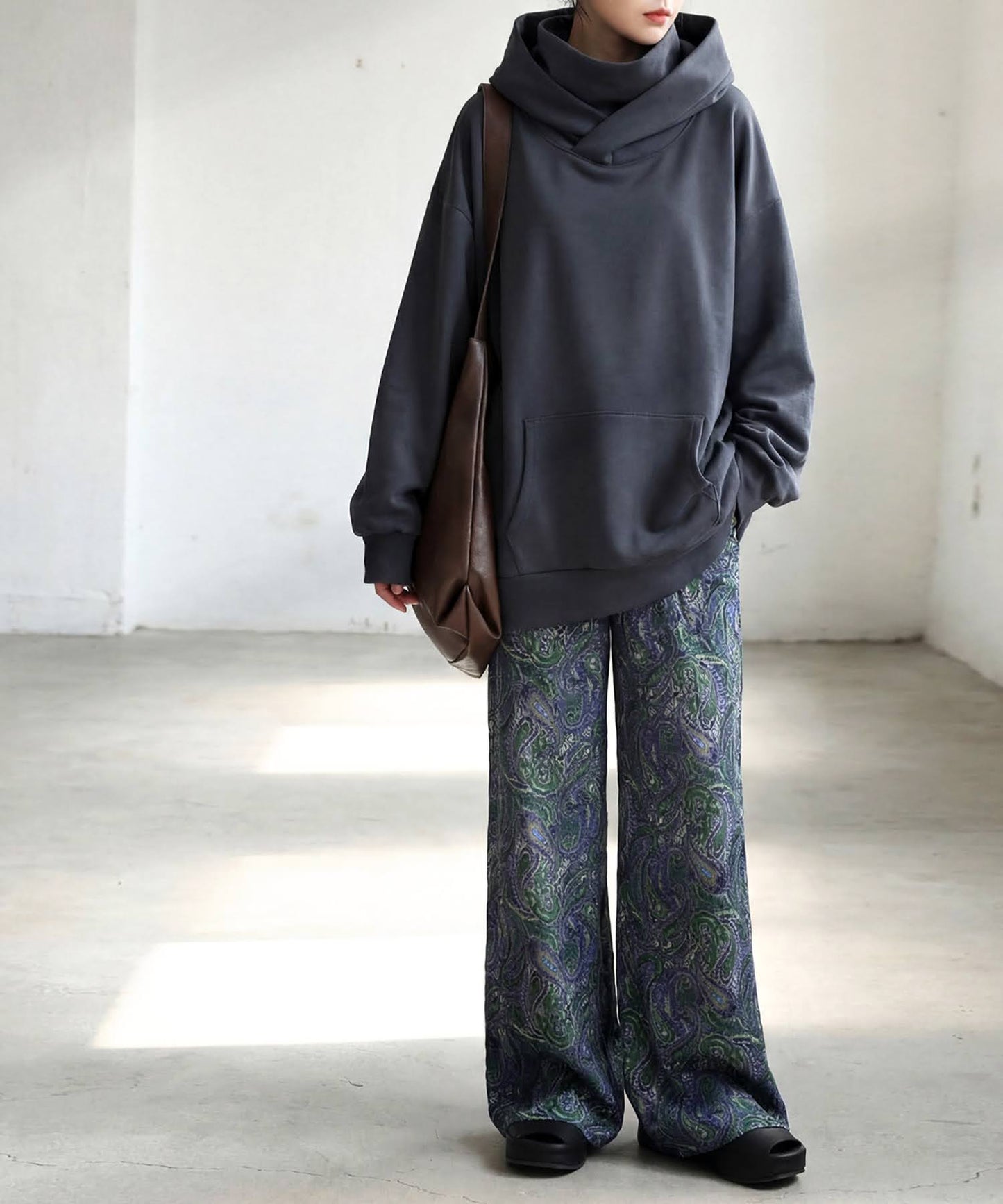 Ponte Material Hoodie Ladies