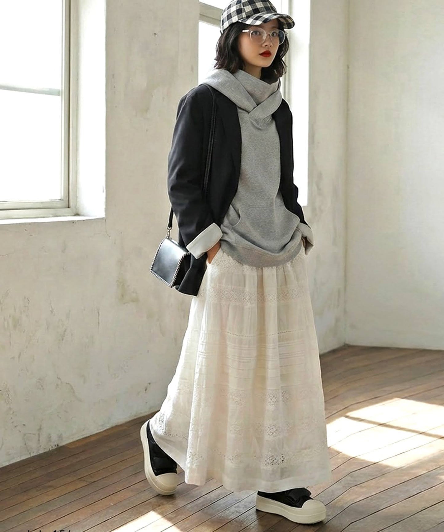Ponte Material Hoodie Ladies