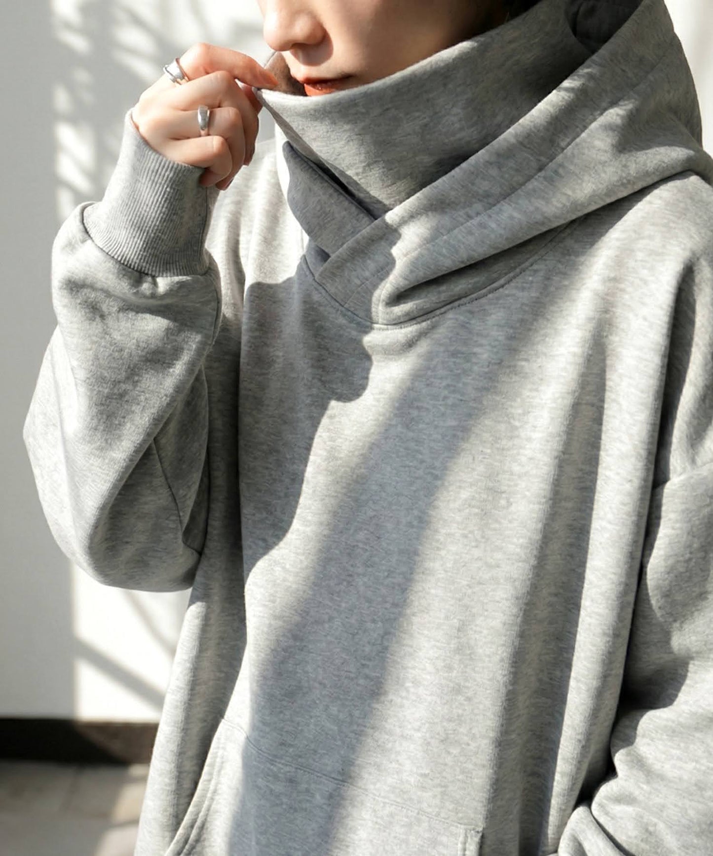 Ponte Material Hoodie Ladies