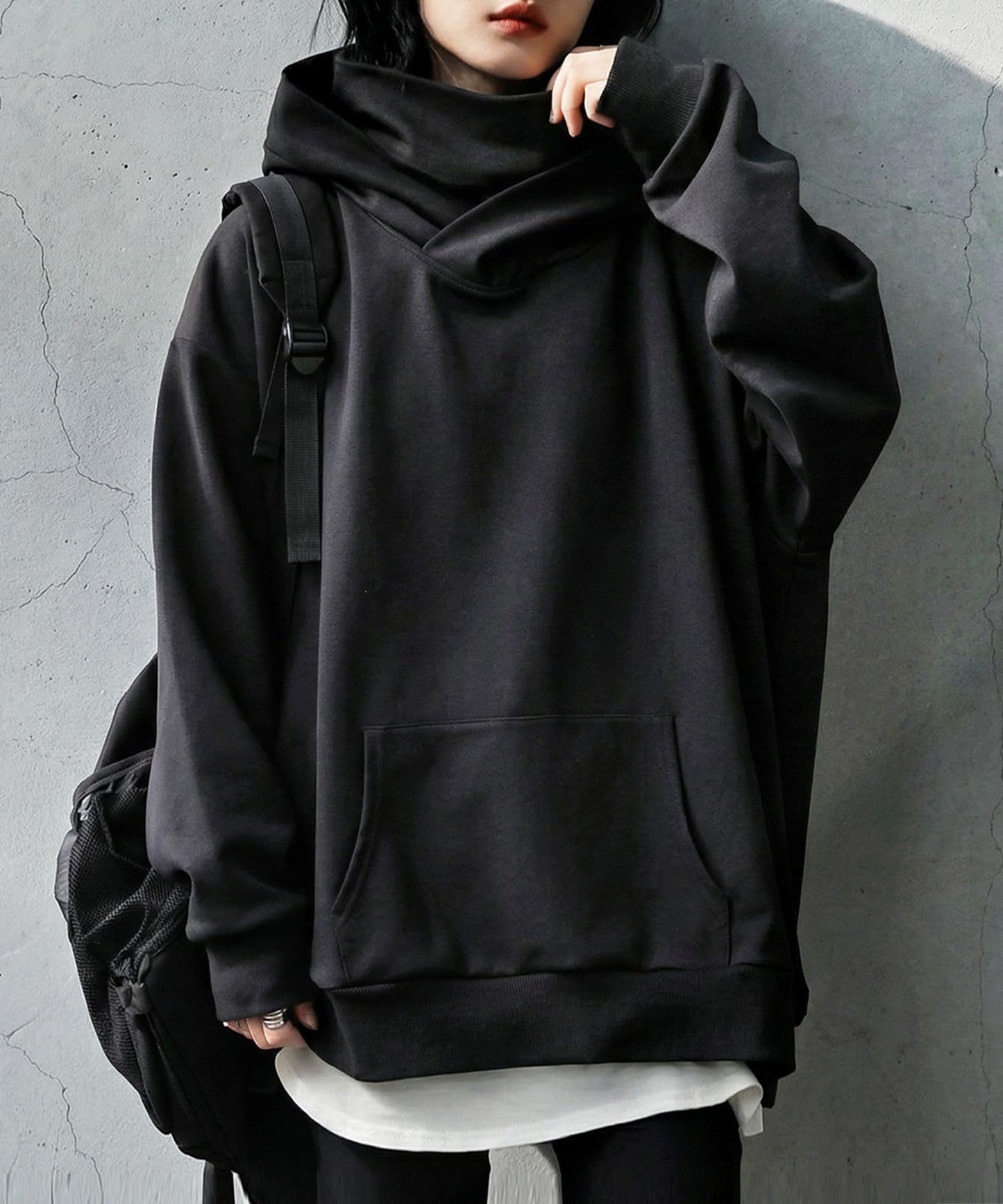 Ponte Material Hoodie Ladies