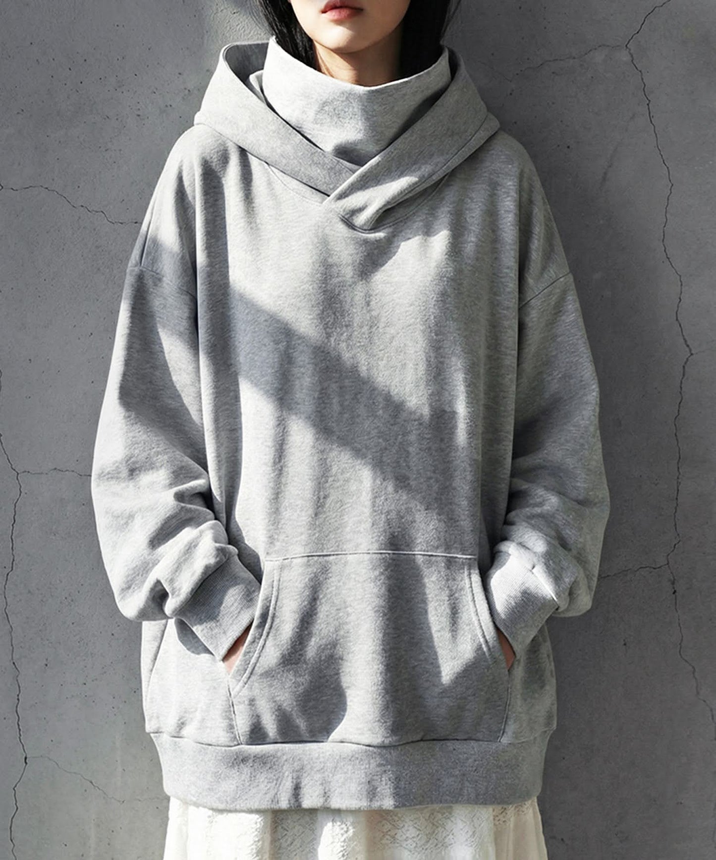 Ponte Material Hoodie Ladies