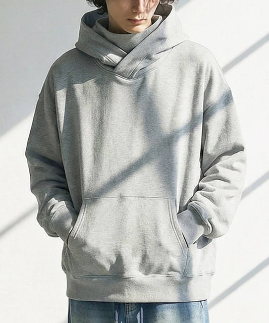 Ponte Material Hoodie Men's