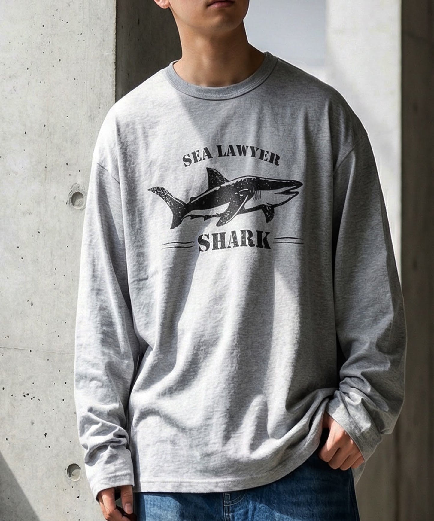 Long-Sleeved 100% Cotton Animal Print Long-Sleeved T-Shirt Men's