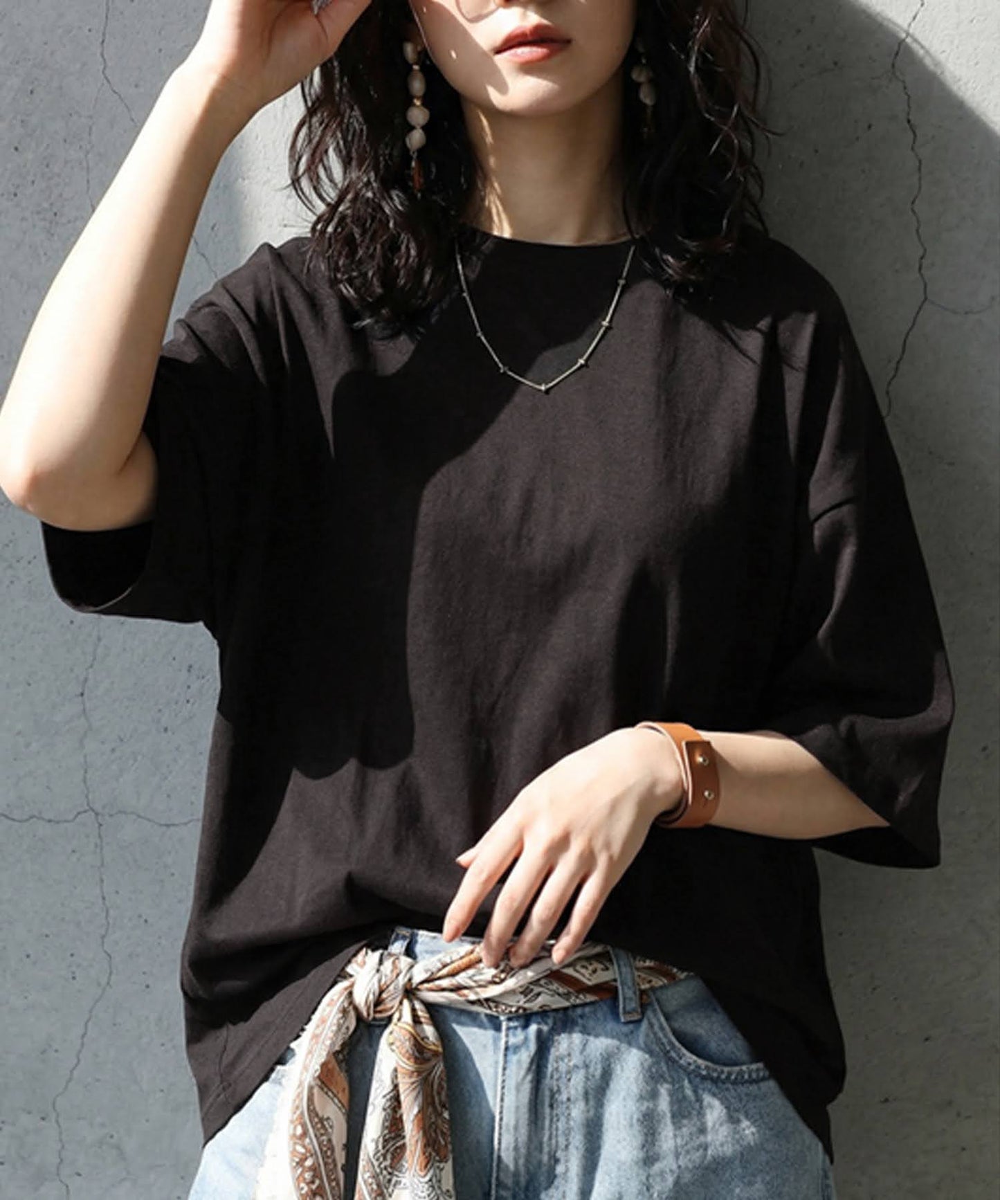 100% Cotton Sweat-Proof Half-Sleeve T-shirt Ladies