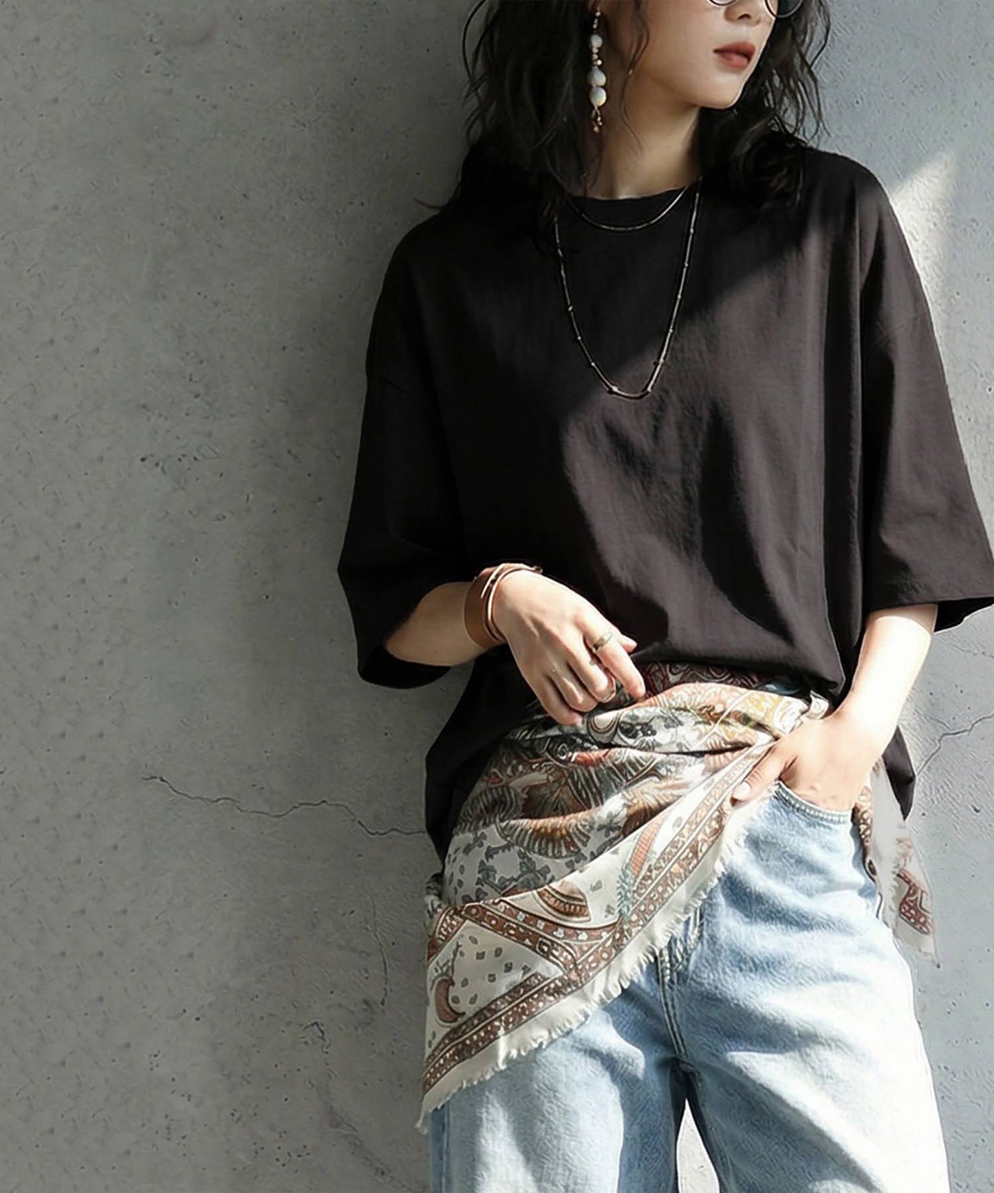 100% Cotton Sweat-Proof Half-Sleeve T-shirt Ladies