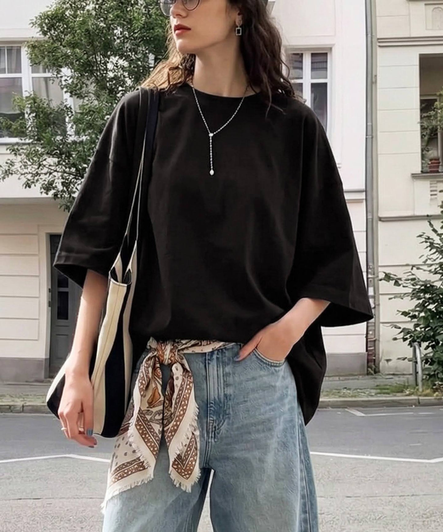 100% Cotton Sweat-Proof Half-Sleeve T-shirt Ladies