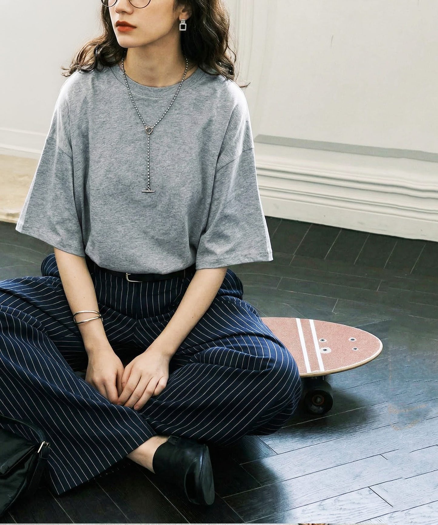 100% Cotton Sweat-Proof Half-Sleeve T-shirt Ladies