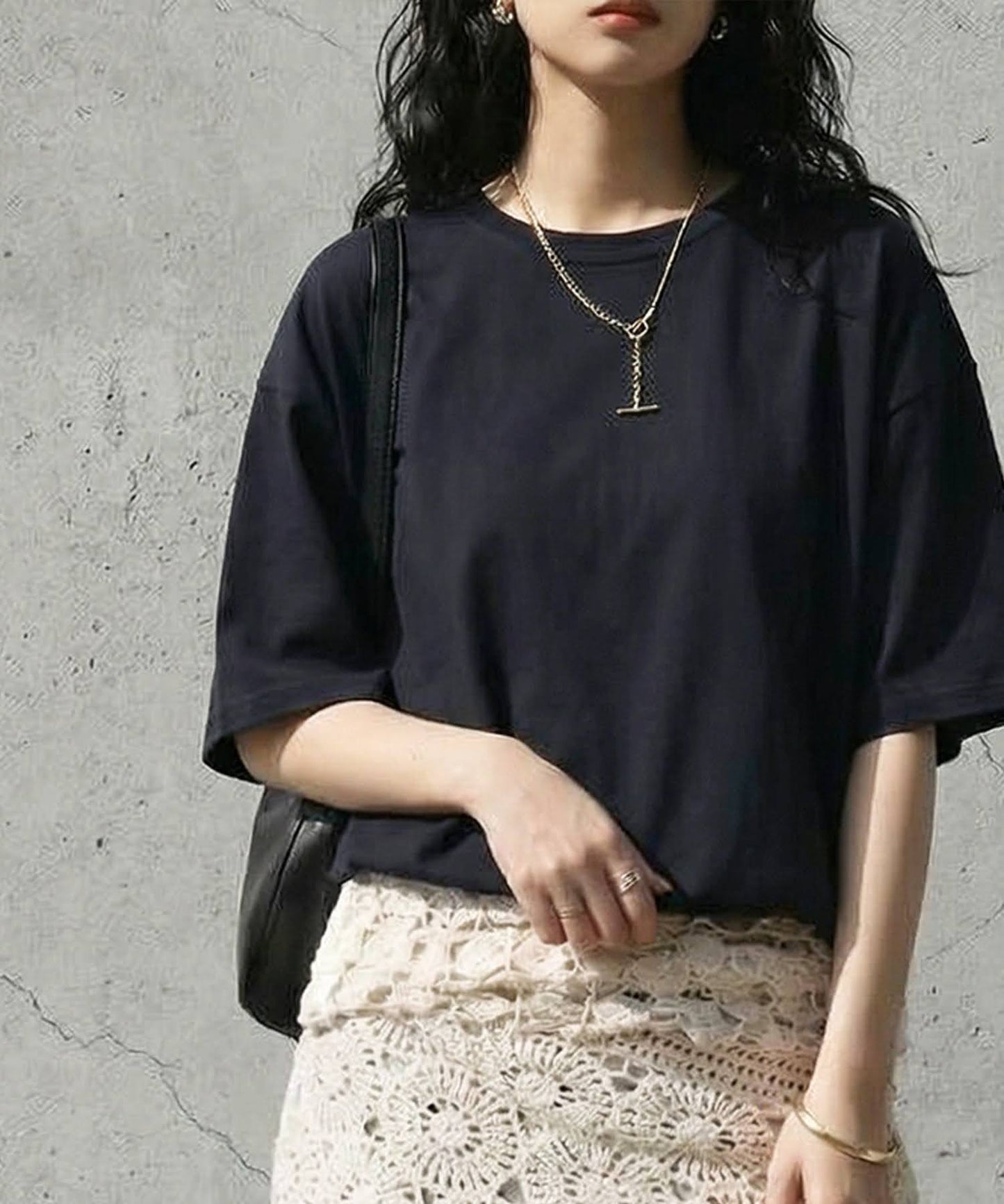 100% Cotton Sweat-Proof Half-Sleeve T-shirt Ladies