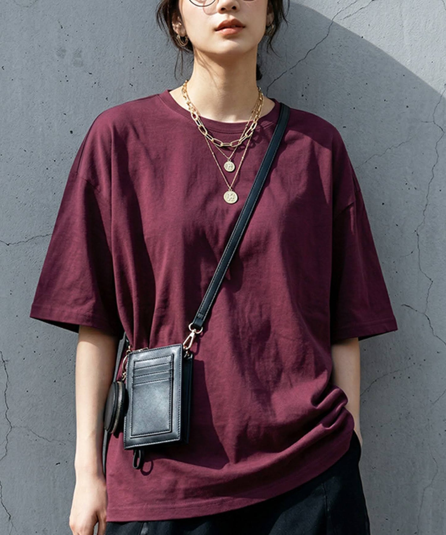 100% Cotton Sweat-Proof Half-Sleeve T-shirt Ladies