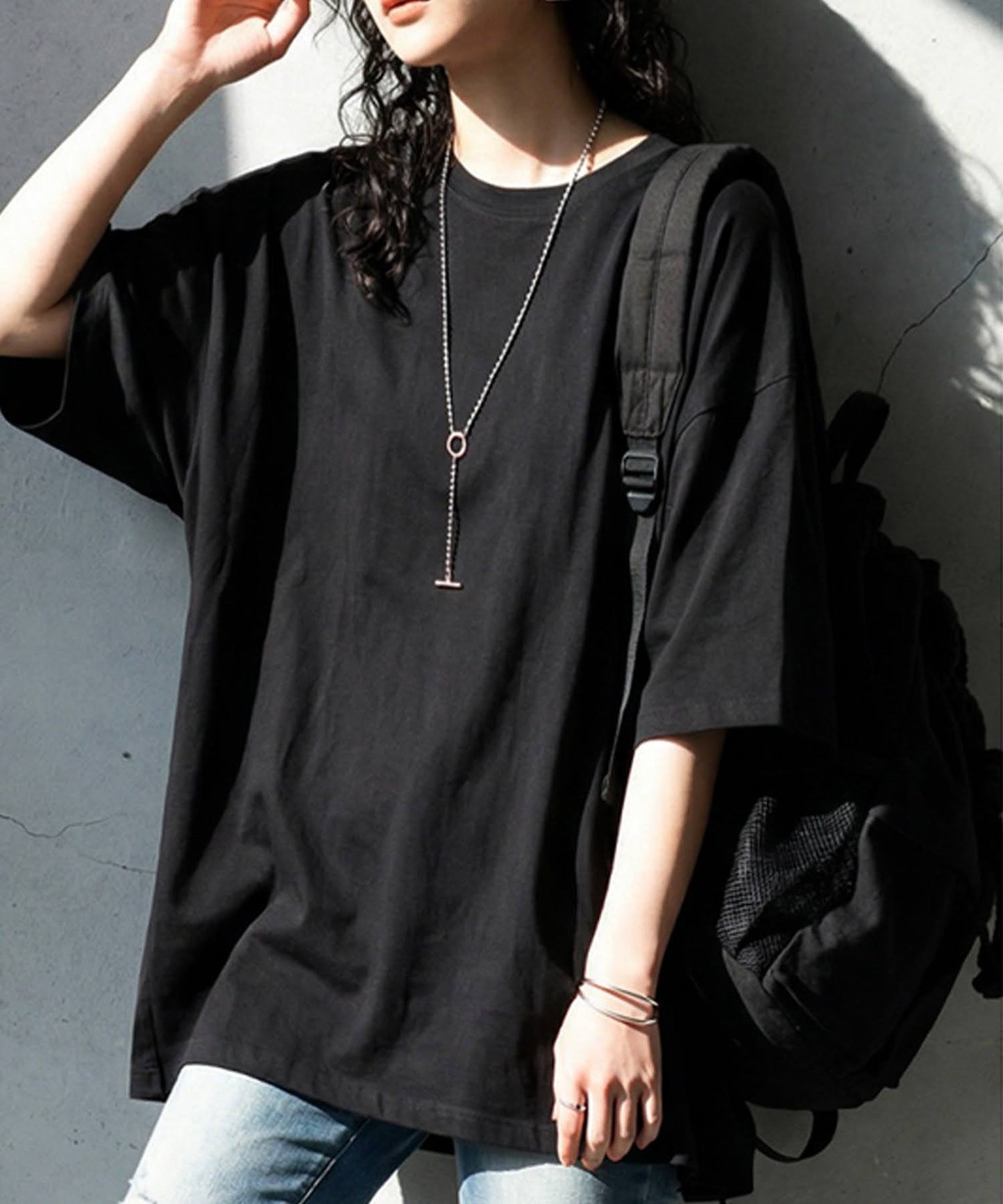 100% Cotton Sweat-Proof Half-Sleeve T-shirt Ladies