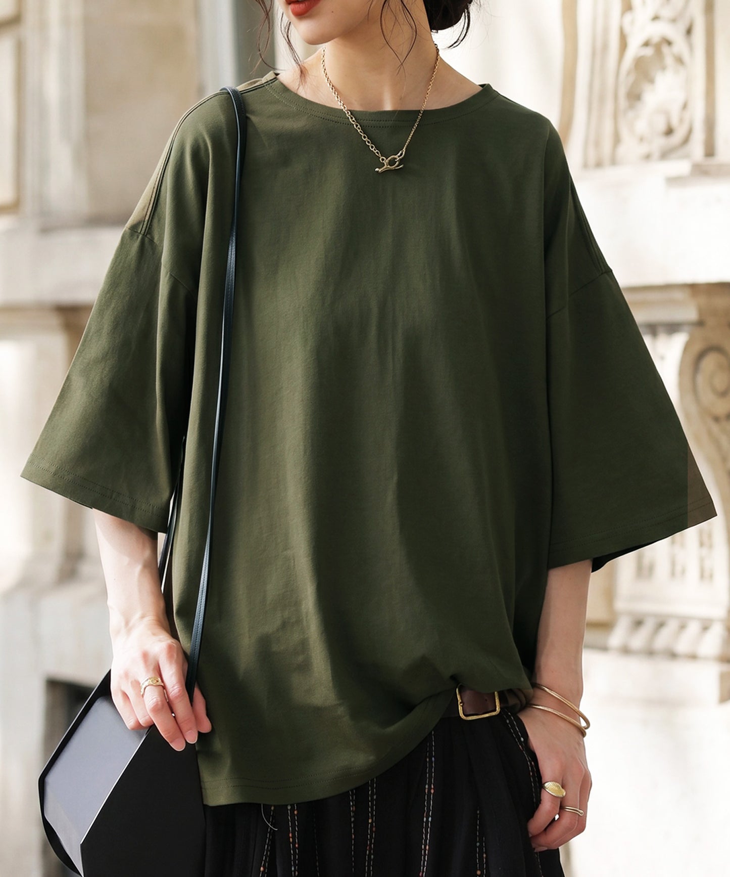 100% Cotton Sweat-Proof Half-Sleeve T-shirt Ladies