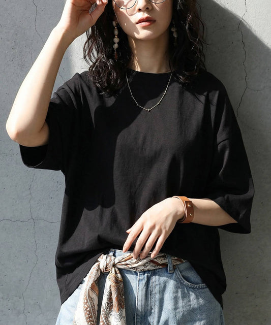 100% Cotton Sweat-Proof Half-Sleeve T-shirt Ladies