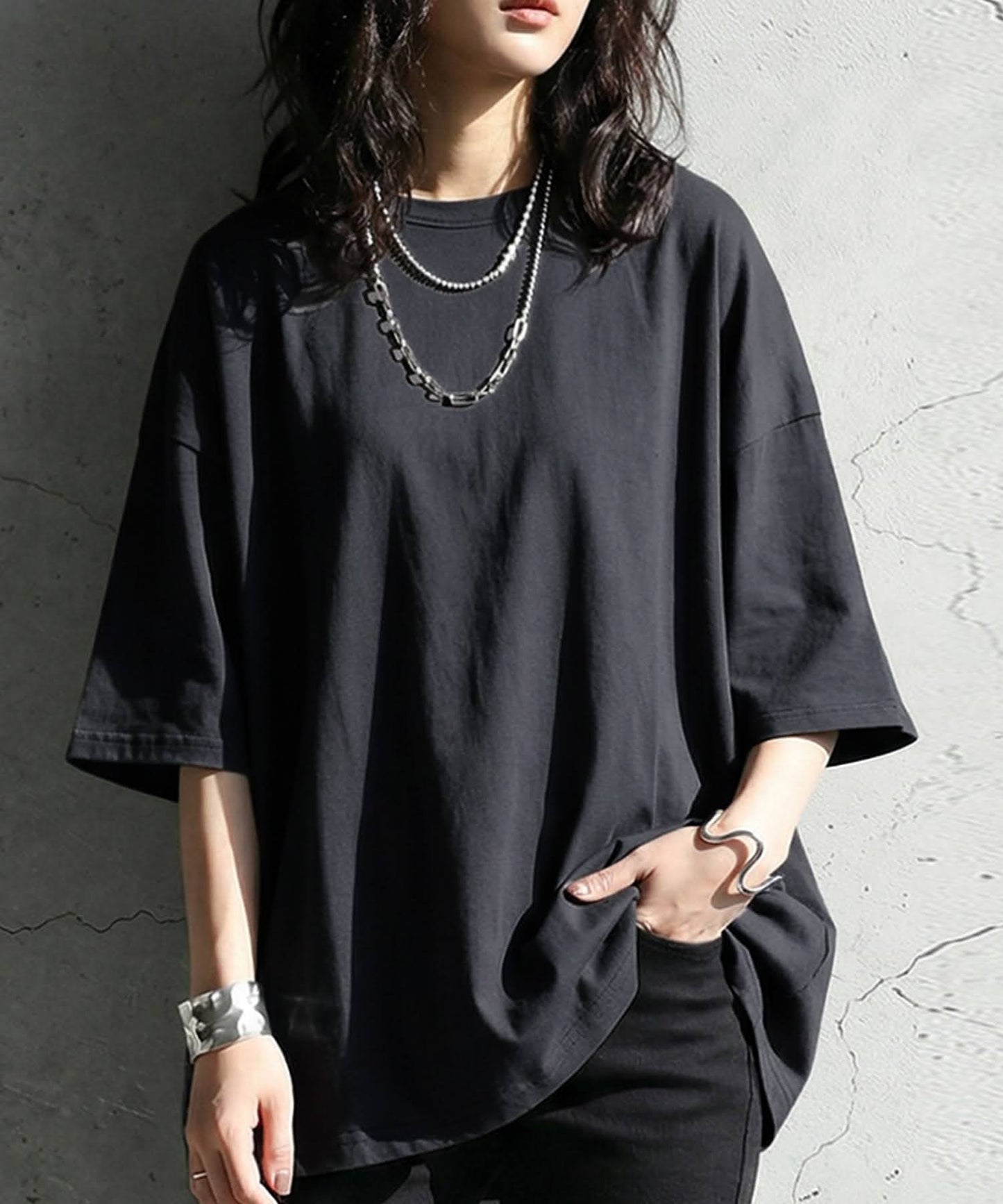 100% Cotton Sweat-Proof Half-Sleeve T-shirt Ladies