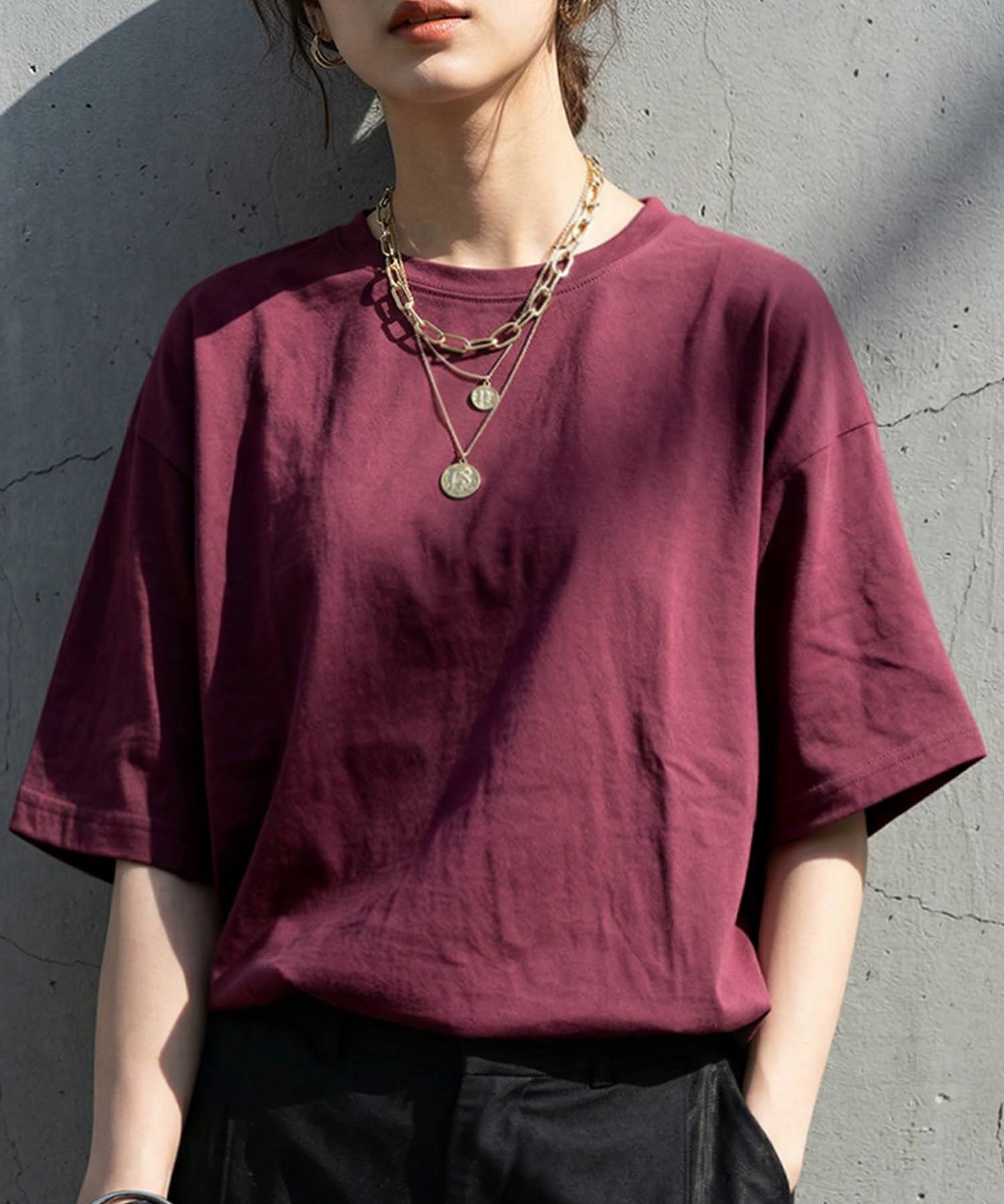 100% Cotton Sweat-Proof Half-Sleeve T-shirt Ladies