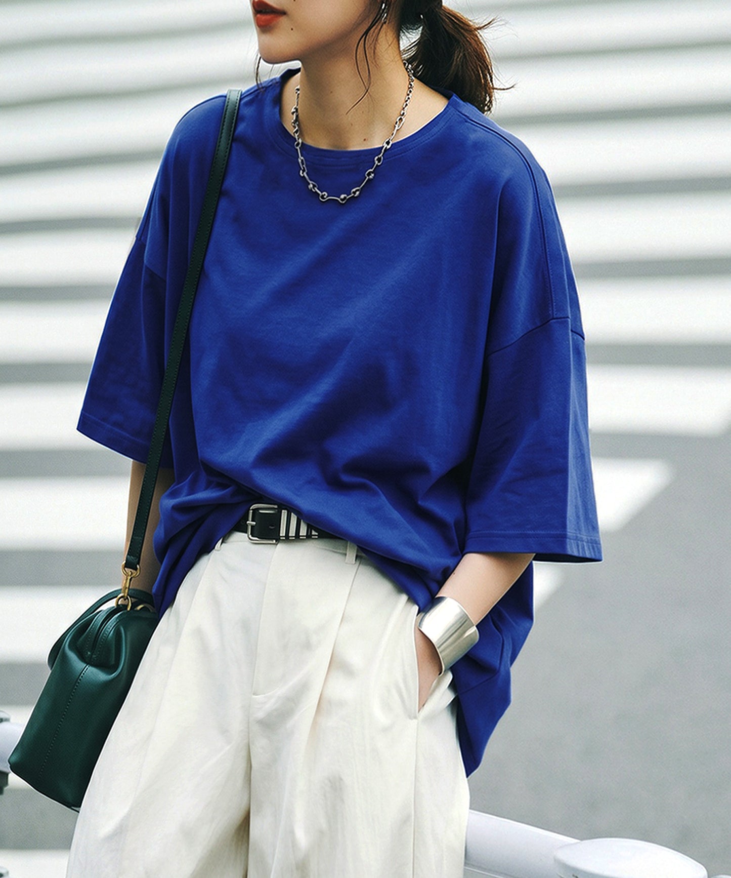 100% Cotton Sweat-Proof Half-Sleeve T-shirt Ladies