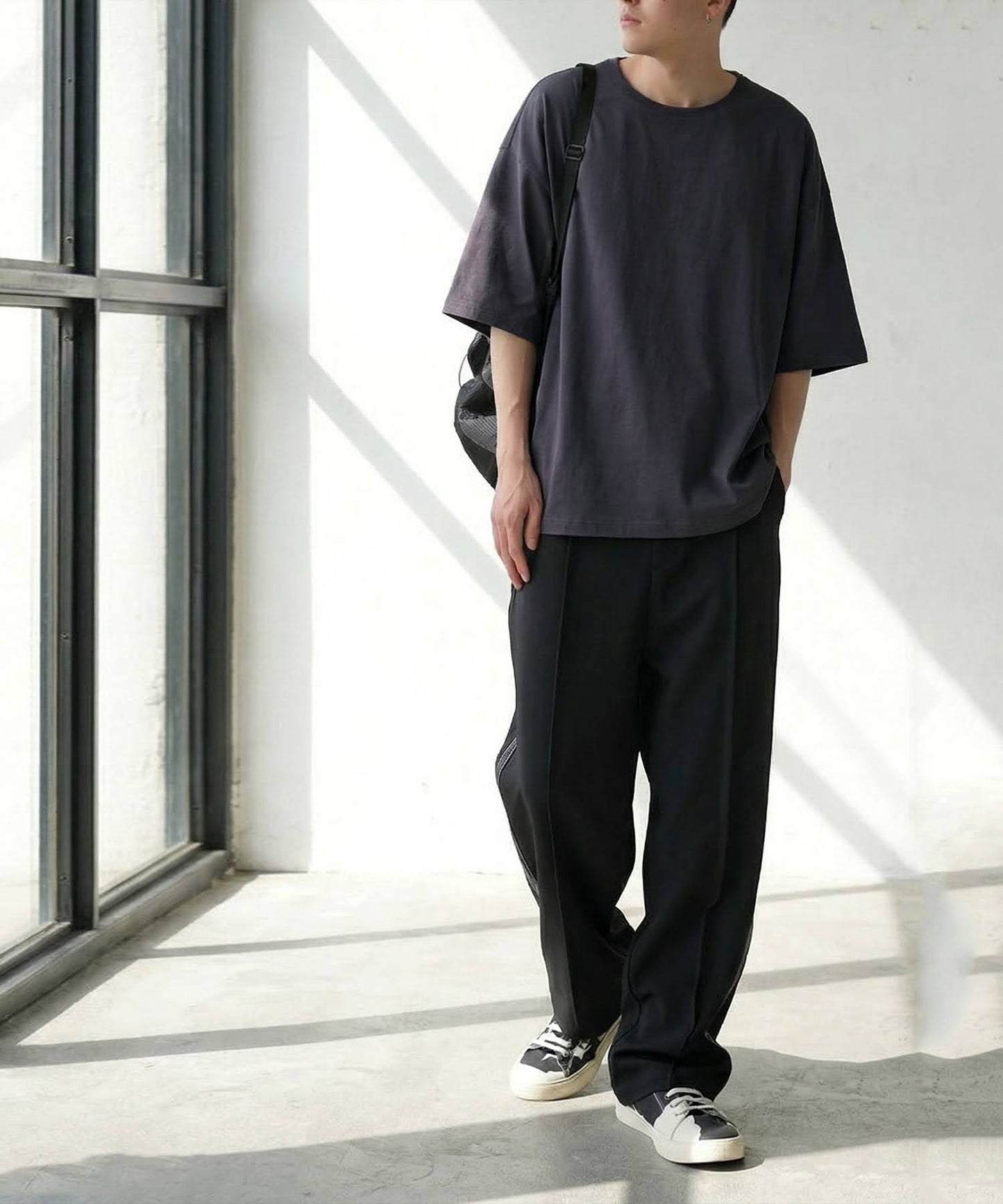 100% Cotton Sweat-Proof Half-Sleeve T-shirt Men's