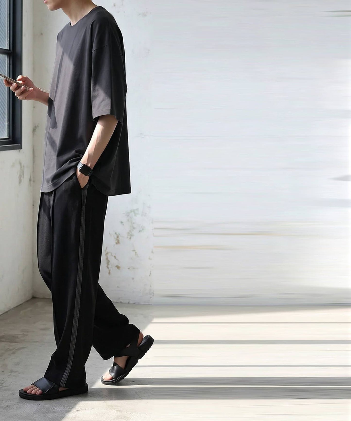 100% Cotton Sweat-Proof Half-Sleeve T-shirt Men's