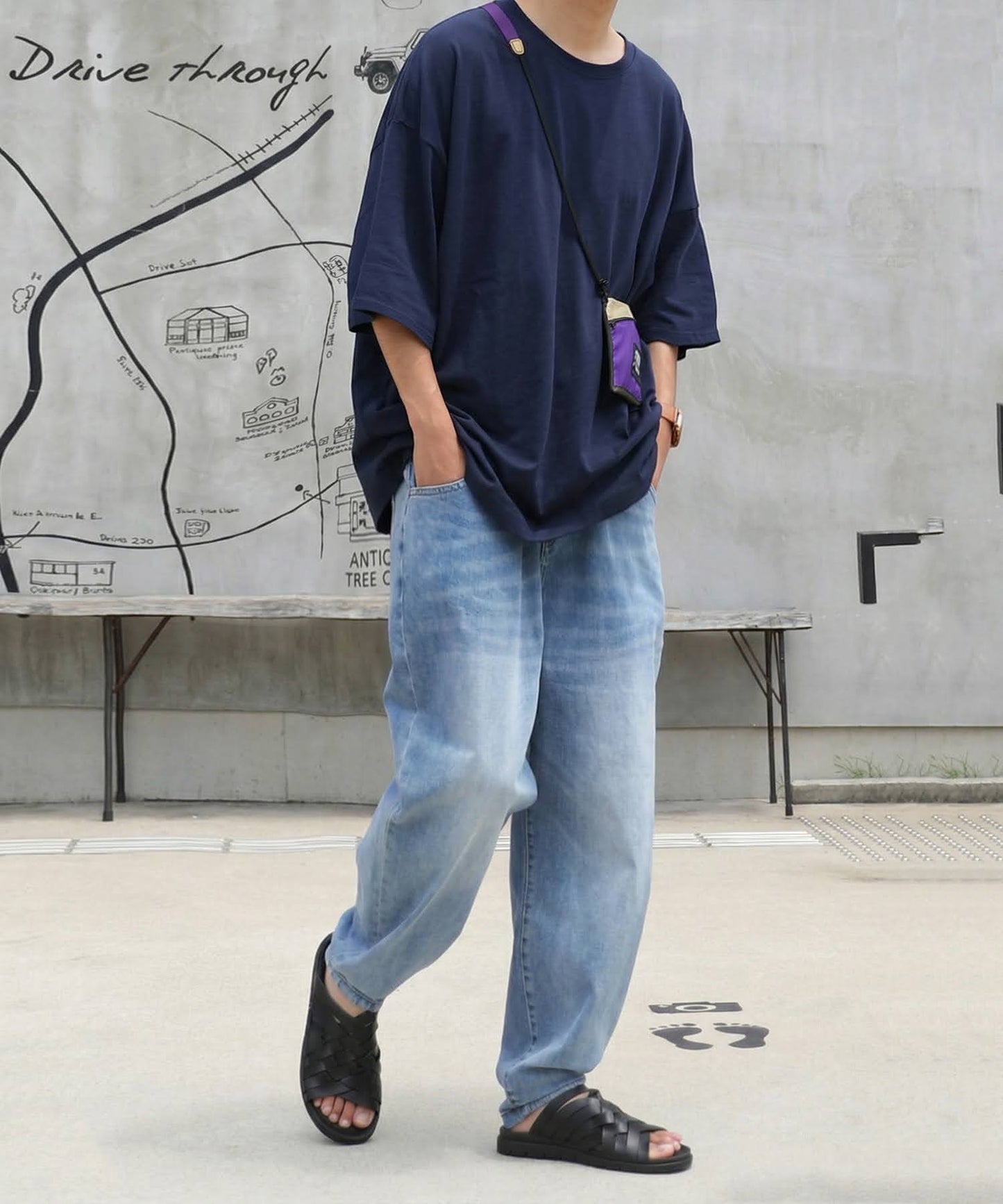 100% Cotton Sweat-Proof Half-Sleeve T-shirt Men's