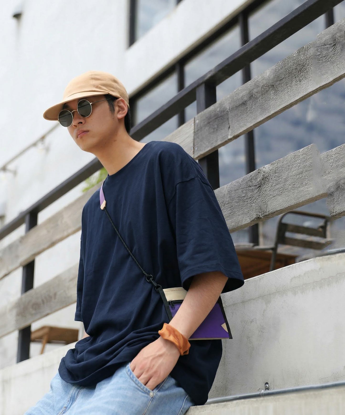 100% Cotton Sweat-Proof Half-Sleeve T-shirt Men's