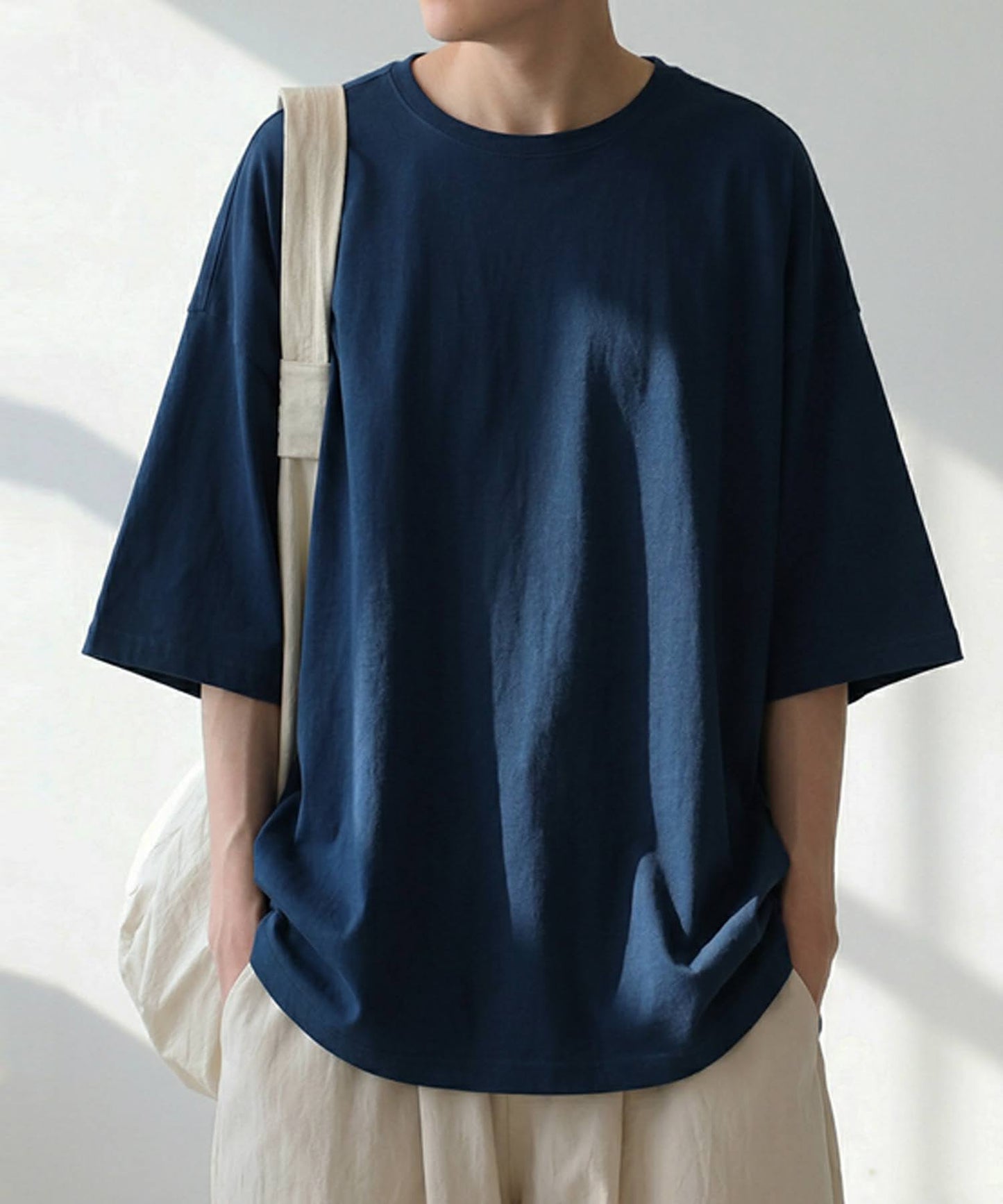 100% Cotton Sweat-Proof Half-Sleeve T-shirt Men's