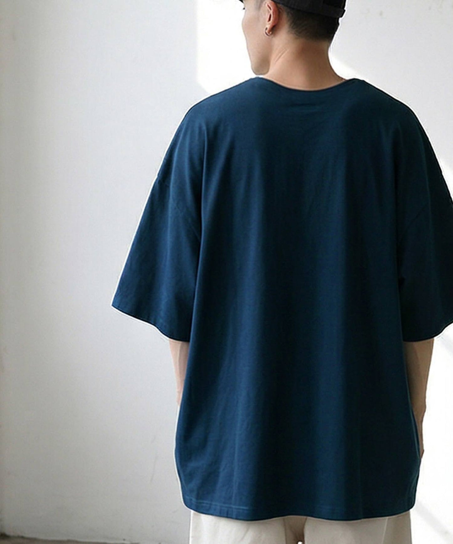 100% Cotton Sweat-Proof Half-Sleeve T-shirt Men's