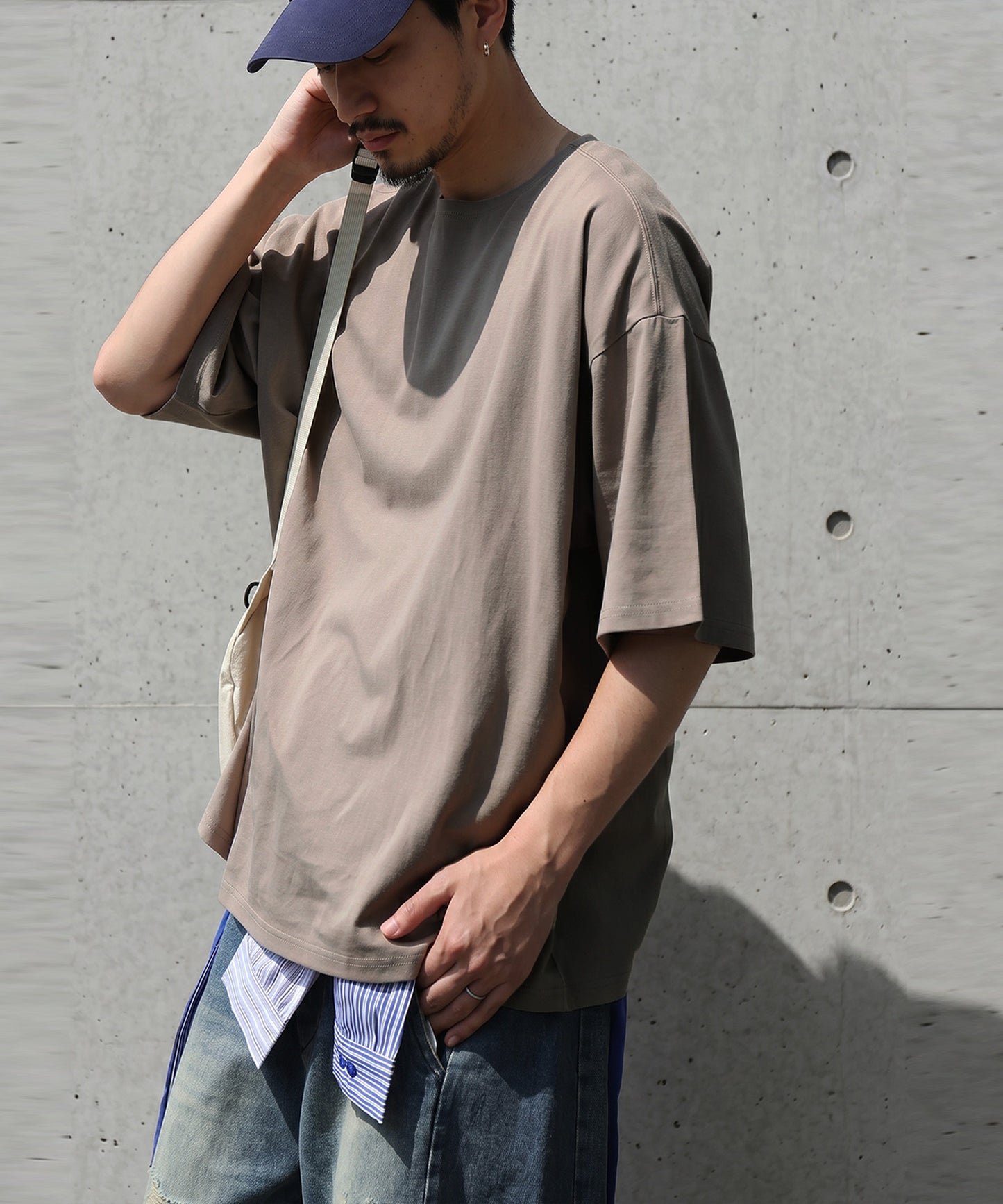 100% Cotton Sweat-Proof Half-Sleeve T-shirt Men's