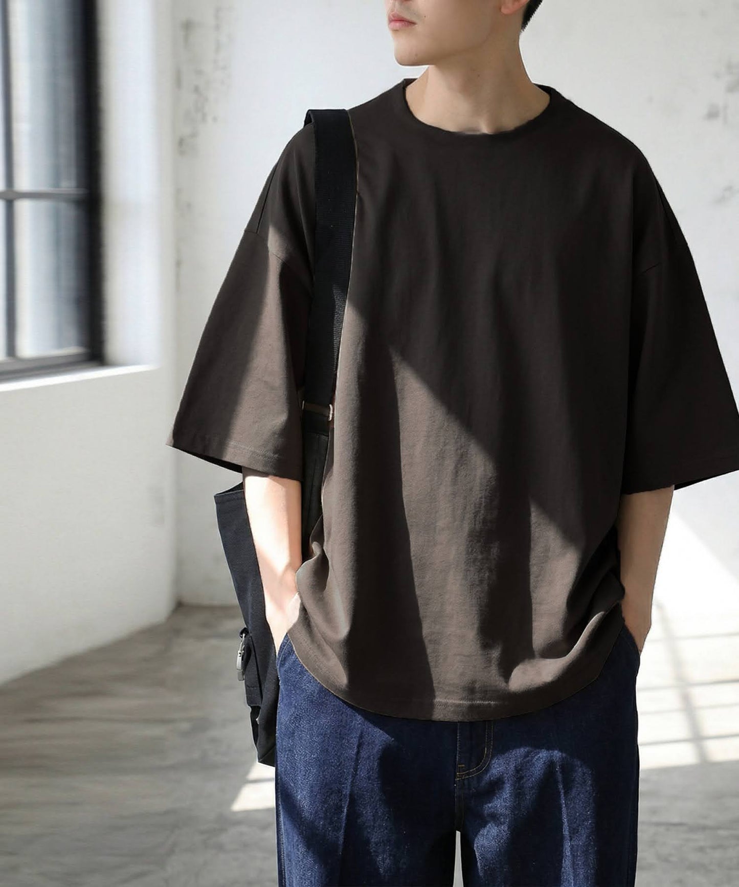 100% Cotton Sweat-Proof Half-Sleeve T-shirt Men's