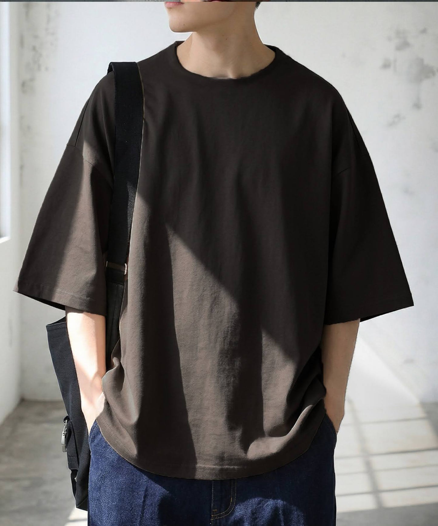 100% Cotton Sweat-Proof Half-Sleeve T-shirt Men's