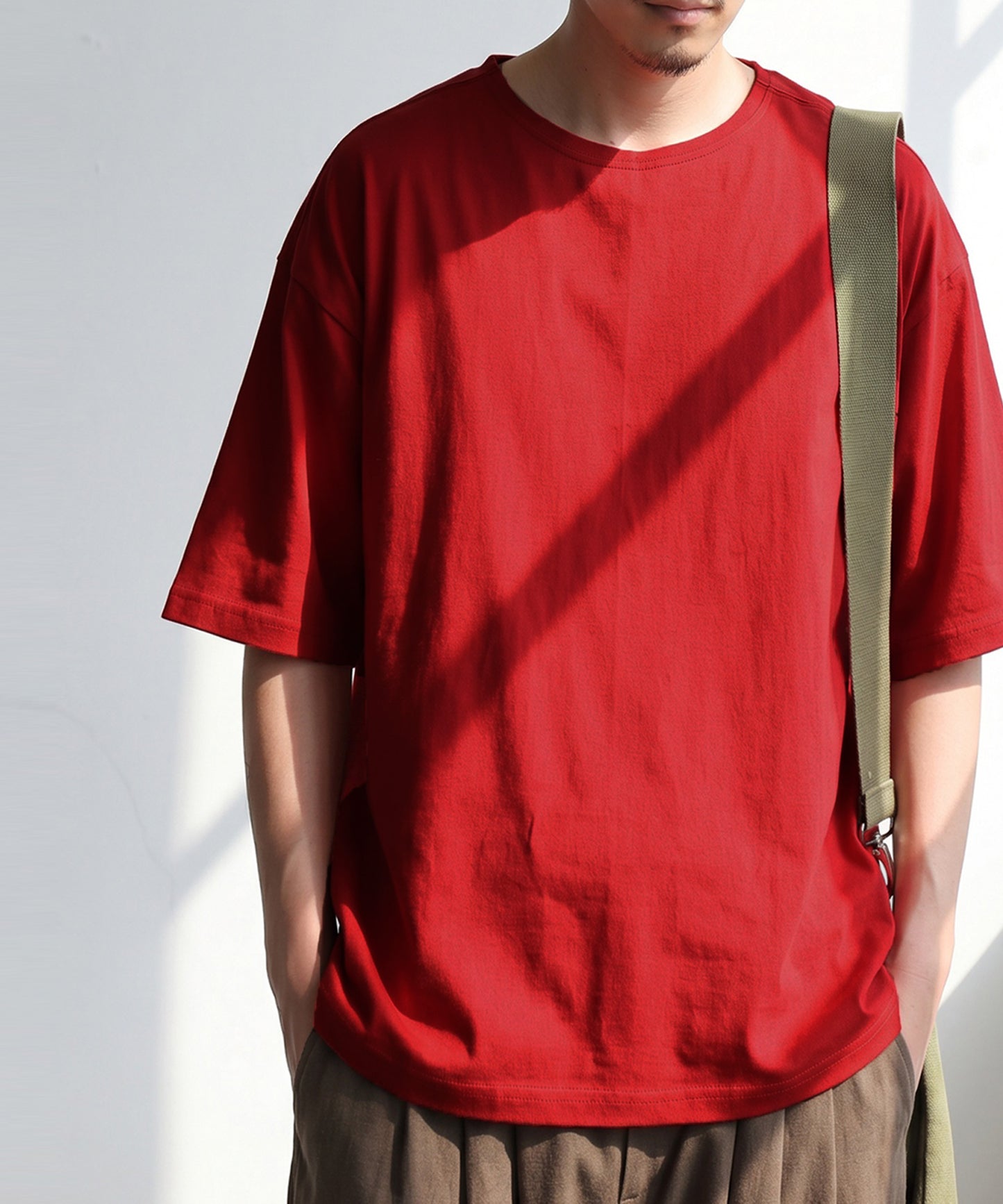 100% Cotton Sweat-Proof Half-Sleeve T-shirt Men's