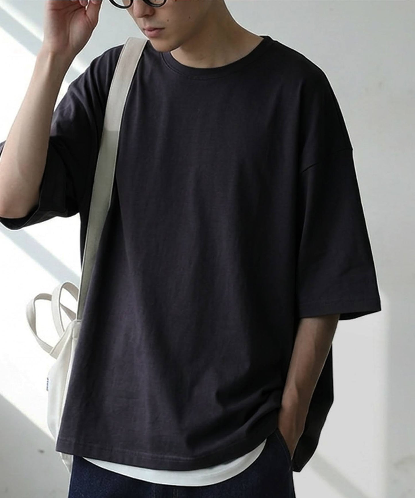 100% Cotton Sweat-Proof Half-Sleeve T-shirt Men's