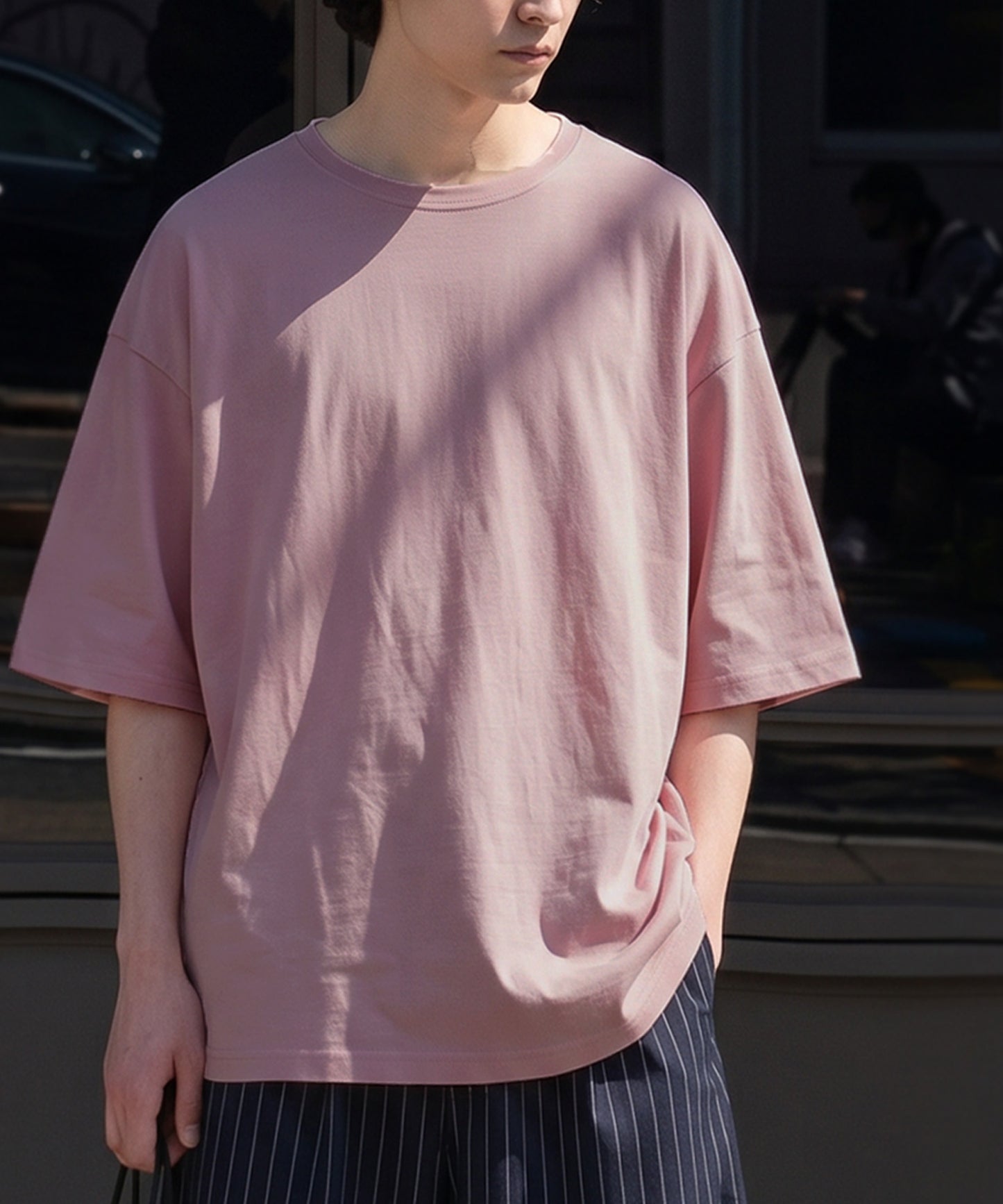 100% Cotton Sweat-Proof Half-Sleeve T-shirt Men's
