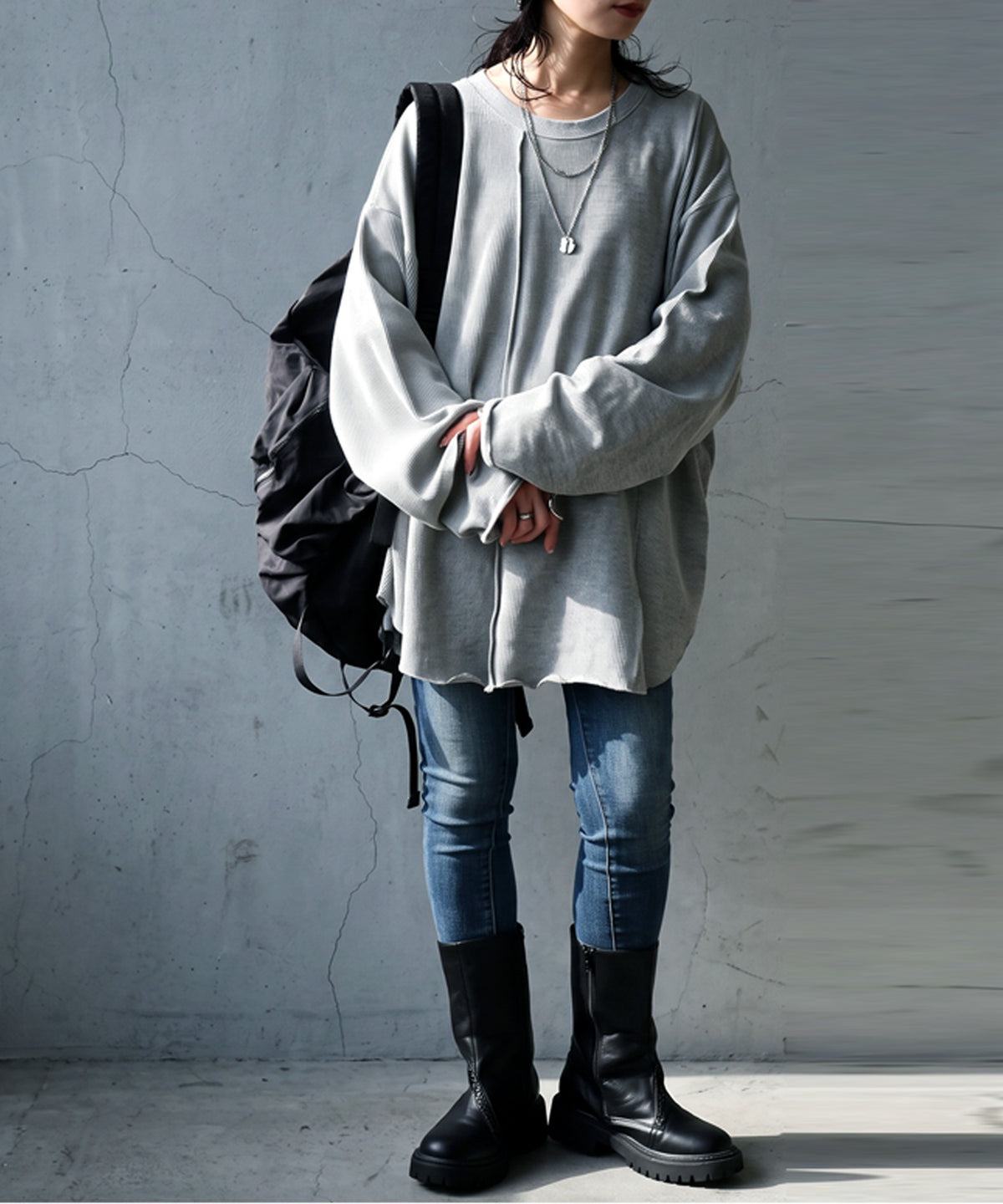 100% Cotton Round Hem Waffle Top Ladies