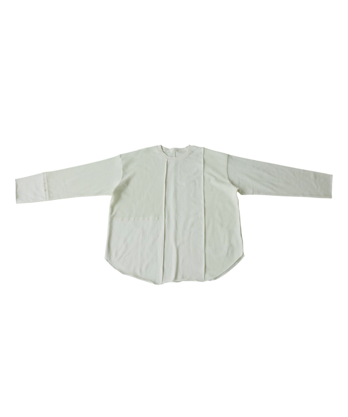 100% Cotton Round Hem Waffle Top Ladies