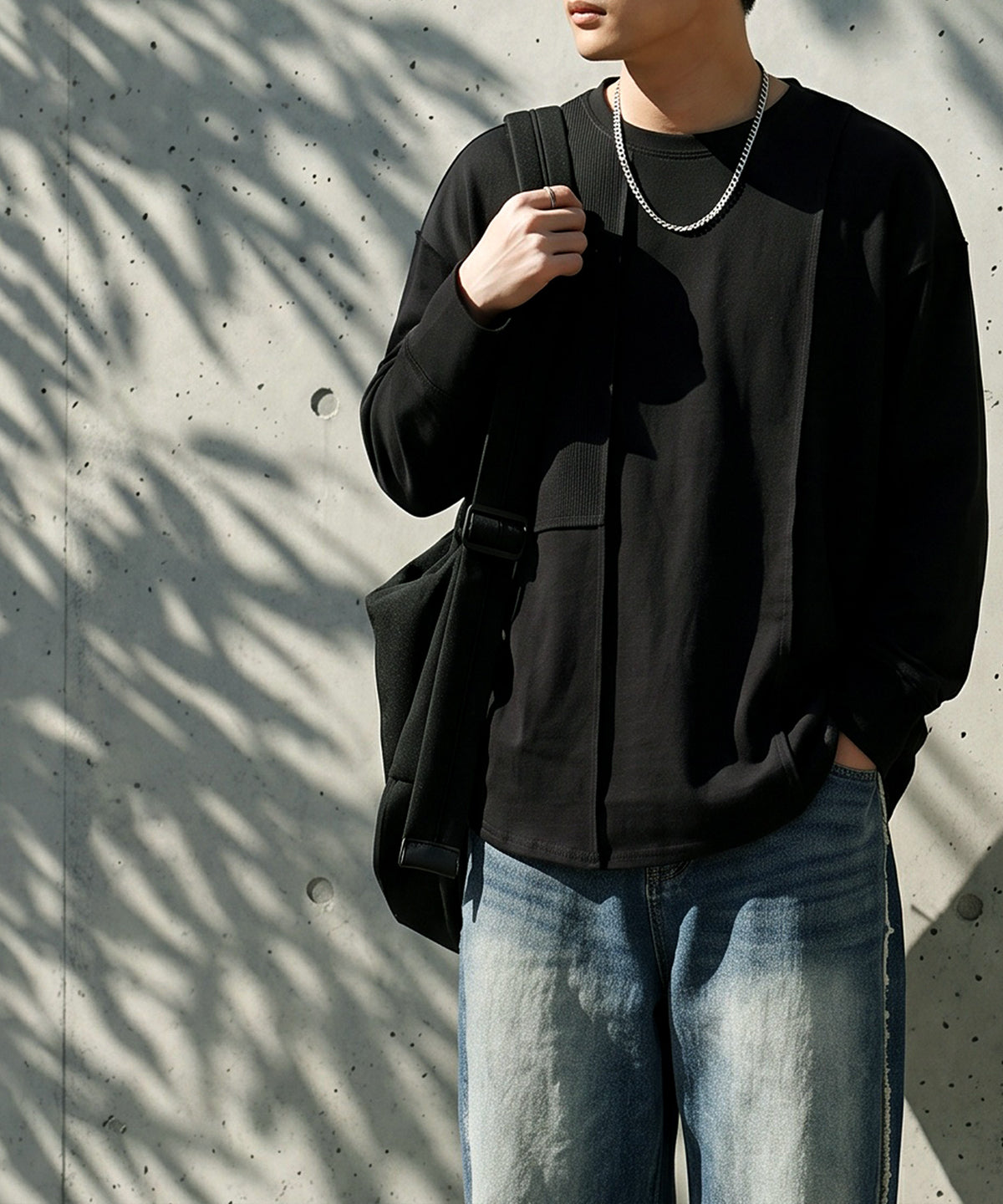 100% Cotton Round Hem Waffle Top Men’s