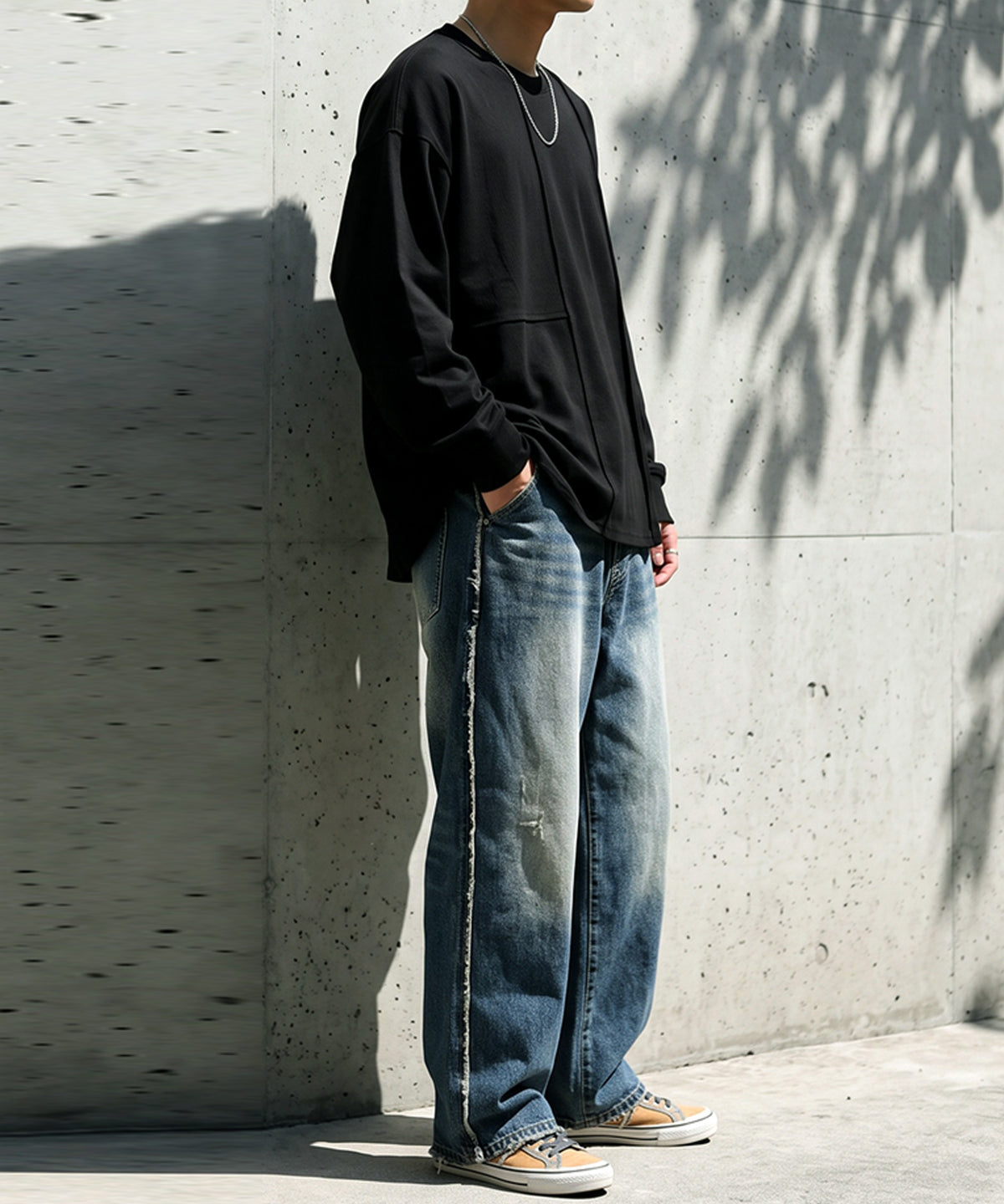 100% Cotton Round Hem Waffle Top Men’s
