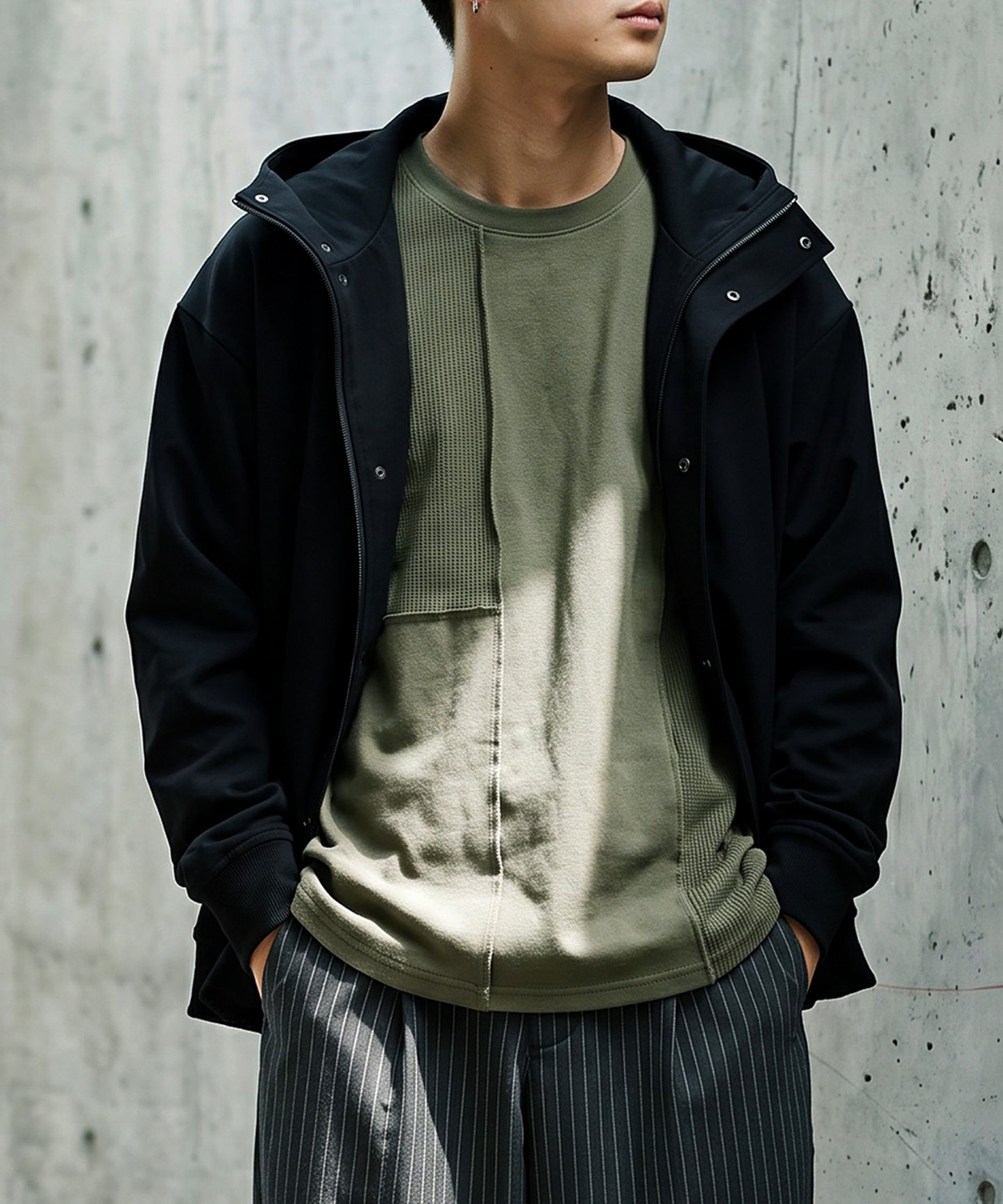 100% Cotton Round Hem Waffle Top Men’s