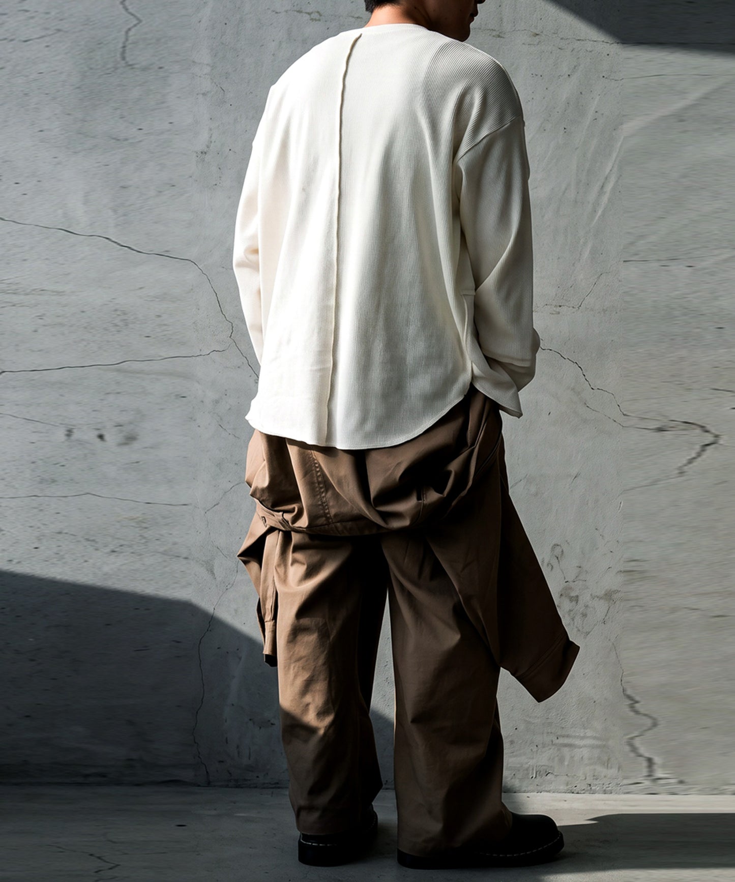 100% Cotton Round Hem Waffle Top Men’s
