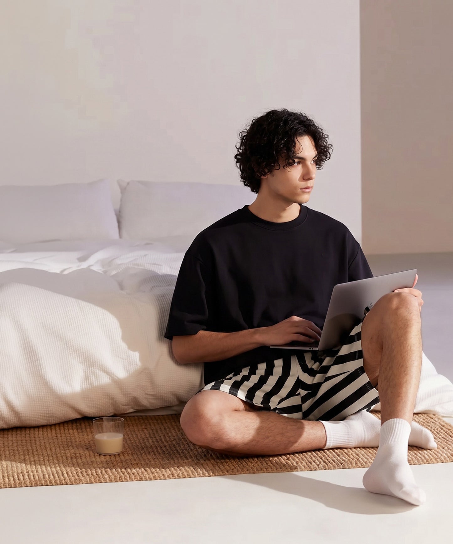 Two-Piece Set, Fleece-Lined Loungewear Men’s