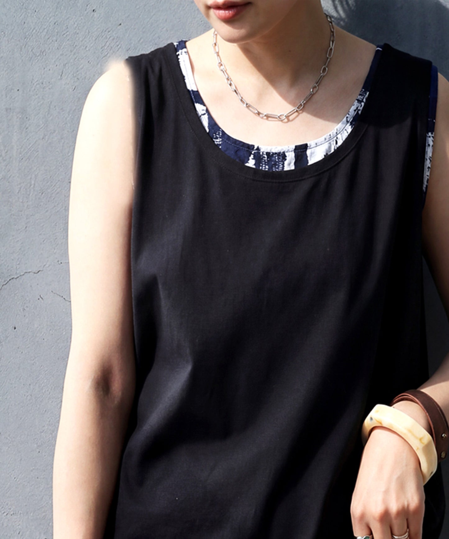Sweat-Stain Resistant 100% Cotton U-Neck Tank Top Ladies