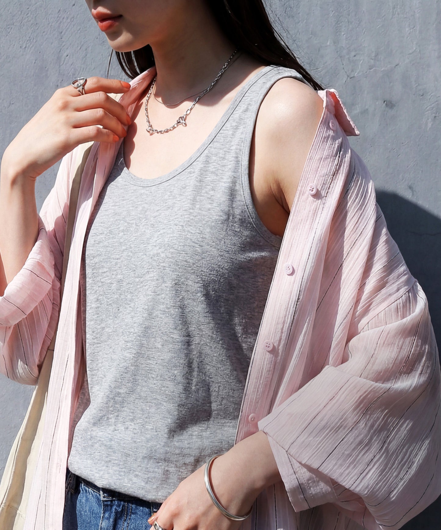 Sweat-Stain Resistant 100% Cotton U-Neck Tank Top Ladies