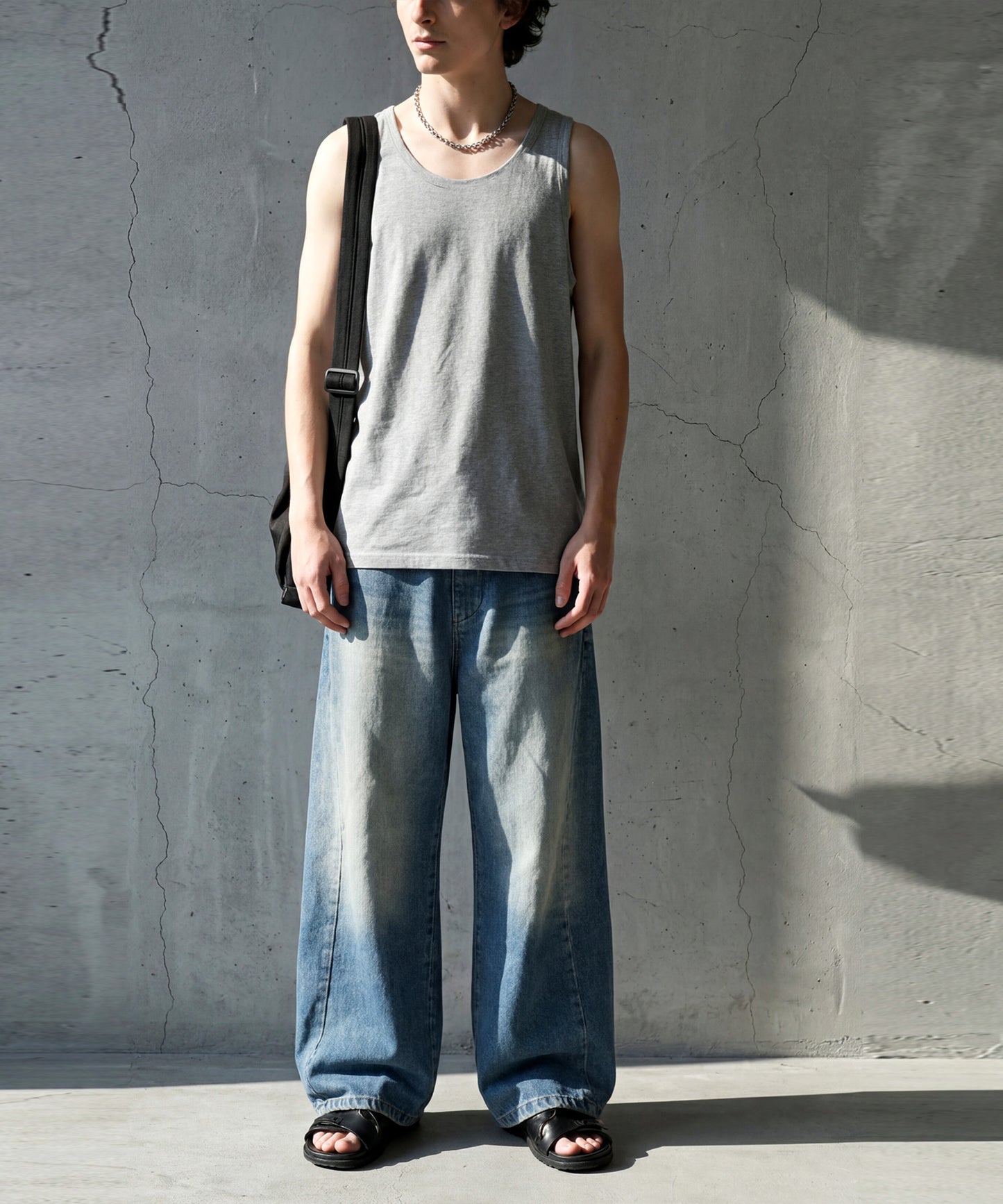 Sweat-Stain Resistant 100% Cotton U-Neck Tank Top Men’s