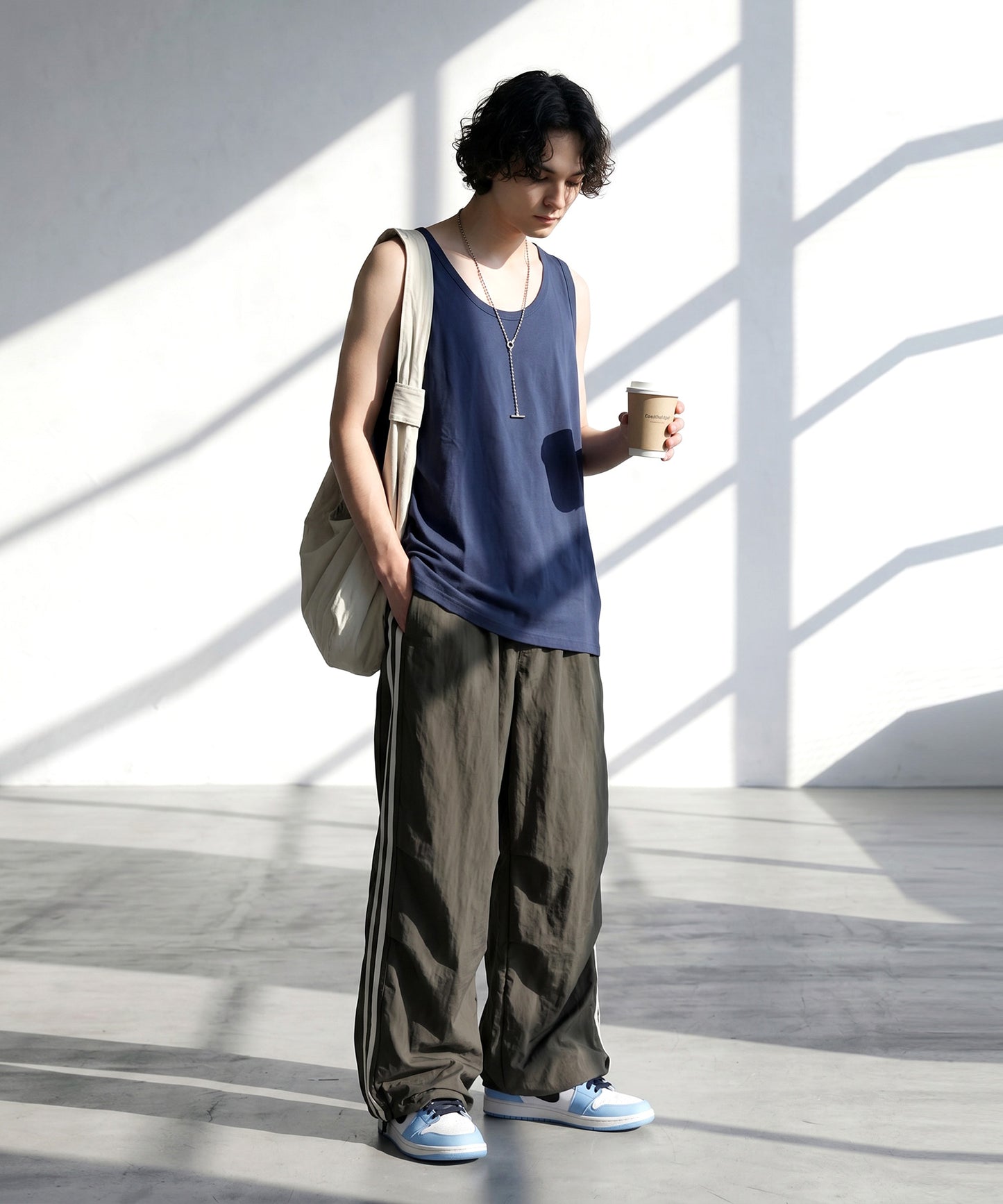 Sweat-Stain Resistant 100% Cotton U-Neck Tank Top Men’s